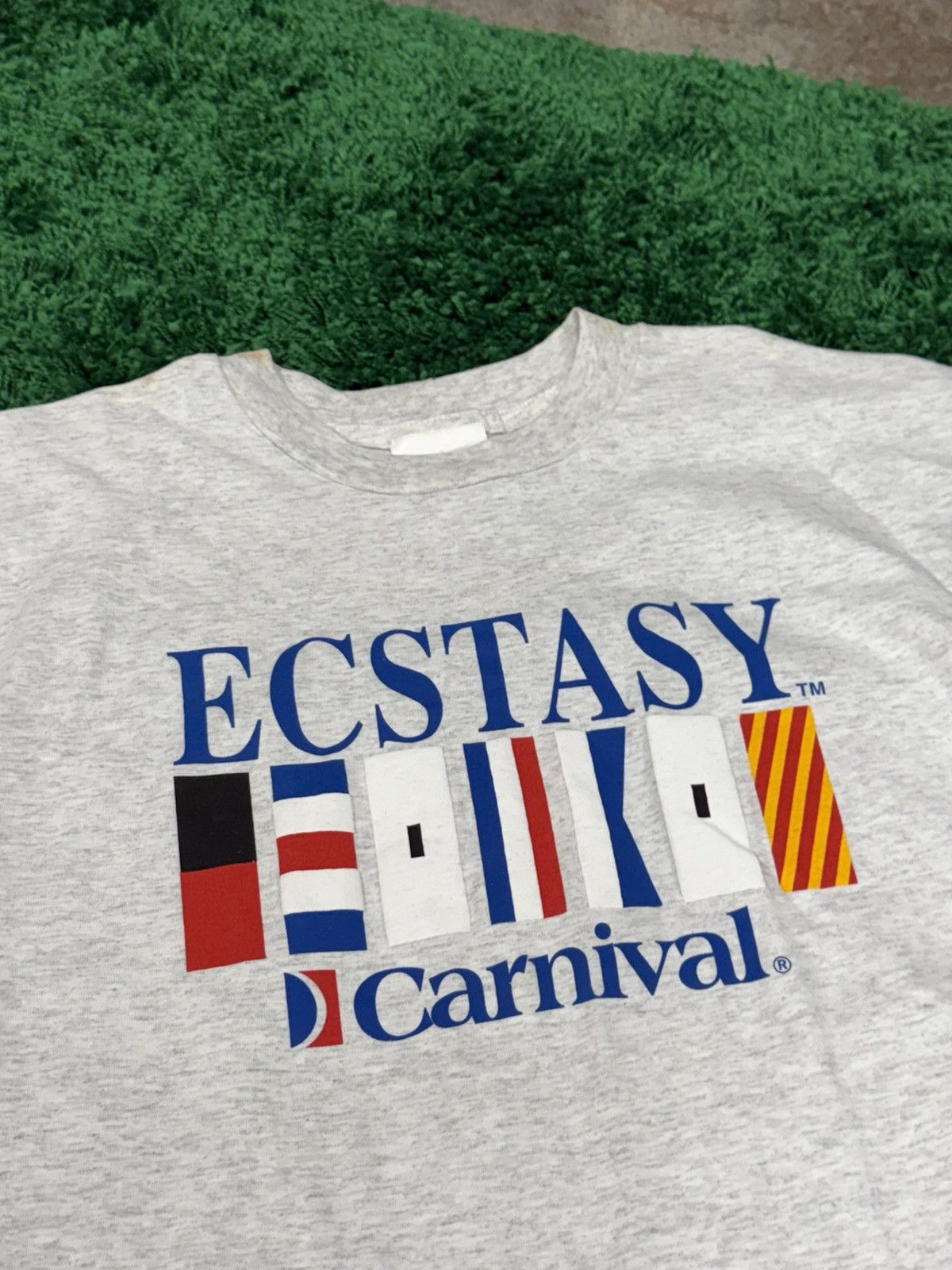 Vintage Vintage Ecstasy Carnival Cruise Tab Puff Tee Large Grey Size US L / EU 52-54 / 3 - 2 Thumbnail
