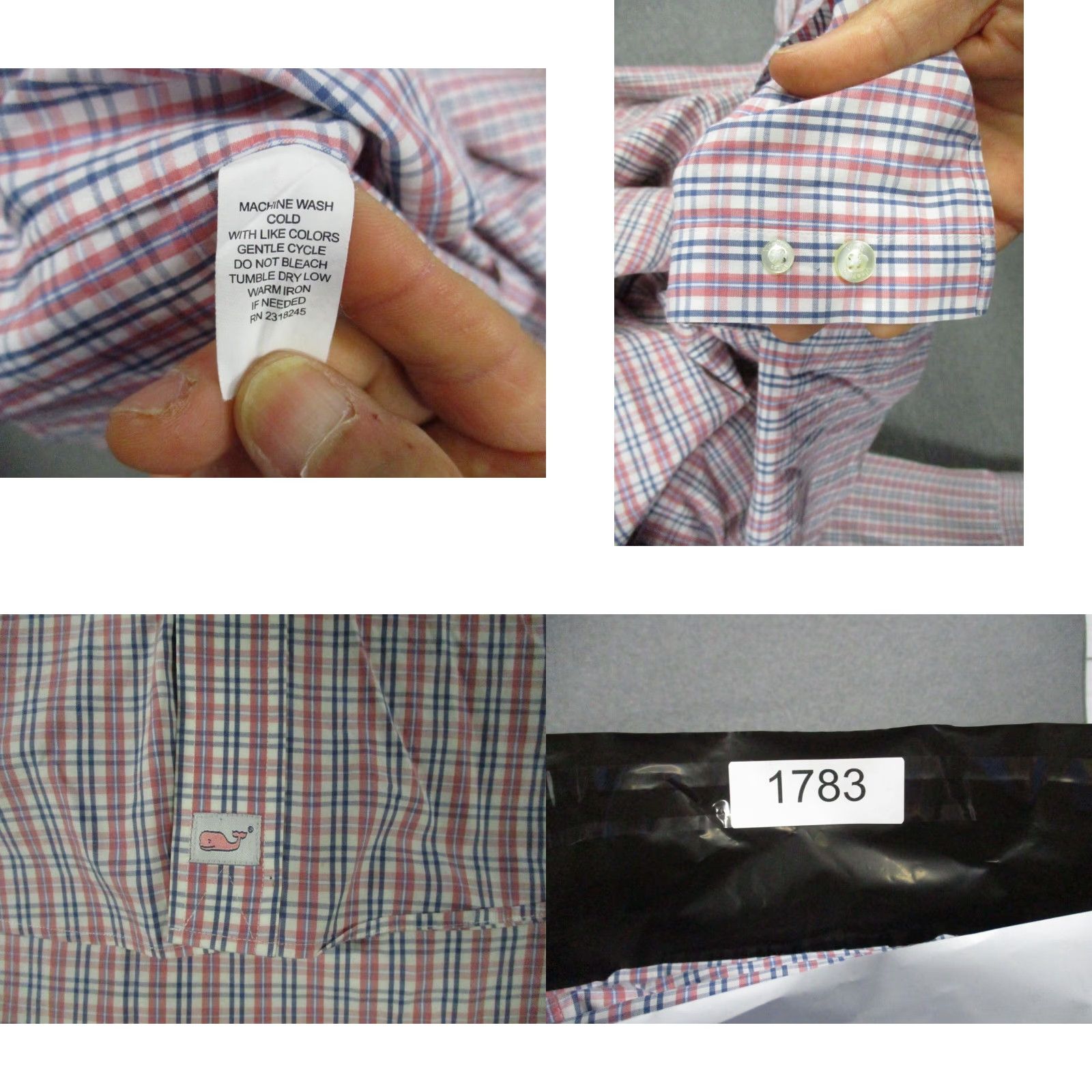 Vineyard Vines Vineyard Vines Murray Shirt Men's XXL Red White Blue Plaid Vintage Button-Front 2XL Classic Fit Size US XXL / EU 58 / 5 - 8 Thumbnail