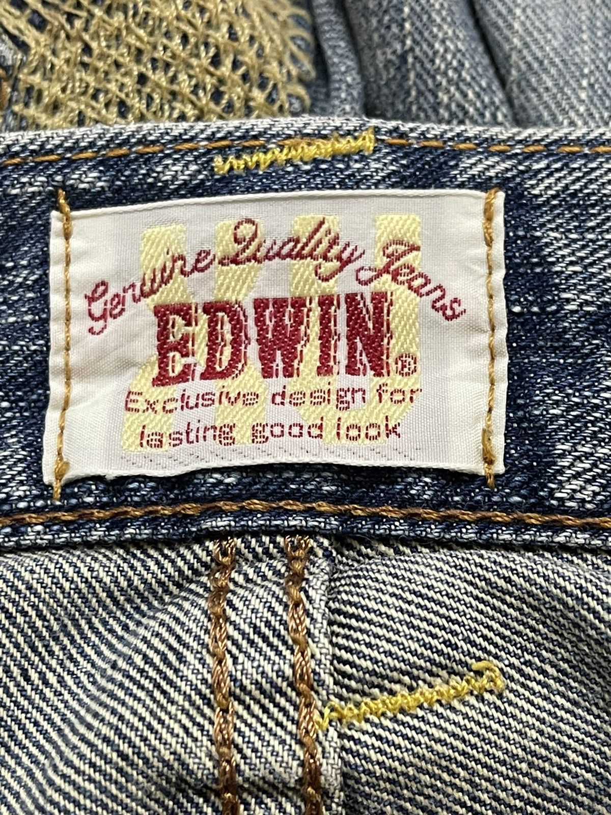 Edwin Edwin XV Exclusive Vintage Faded Distressed Loose Jeans Size US 33 - 10 Thumbnail