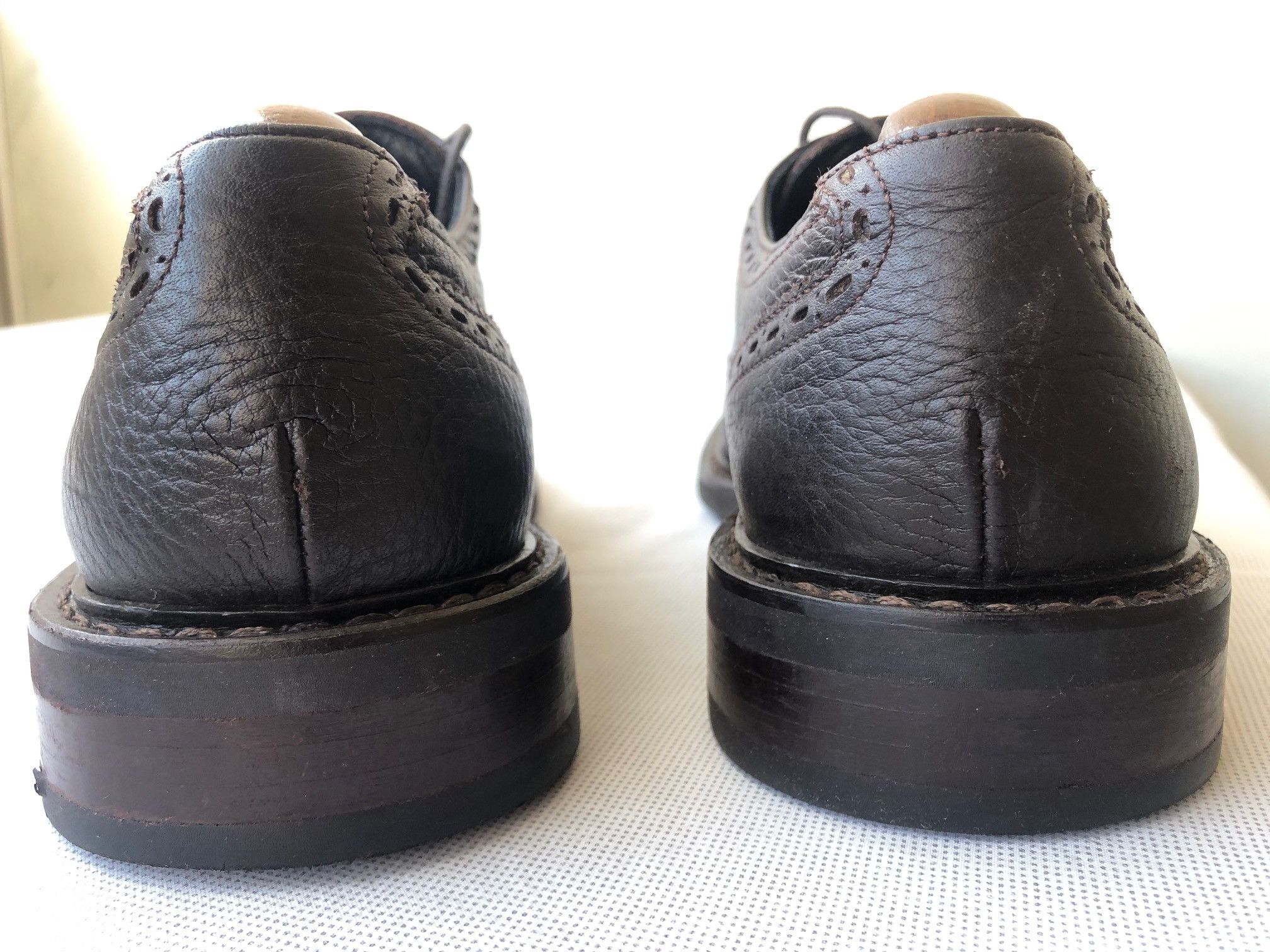 Jeffery West M&S Autograph by Jeffery West brown leather Derby shoes Size US 9.5 / EU 42-43 - 5 Thumbnail