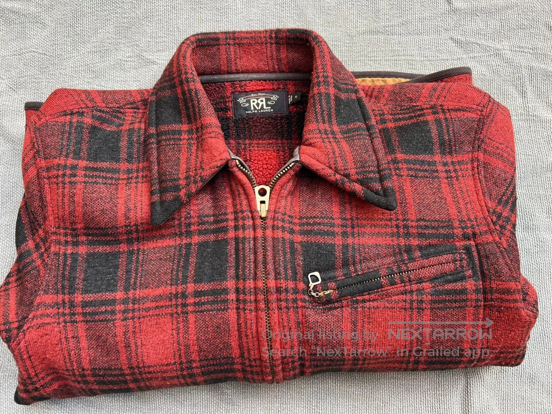 RRL Ralph Lauren RRL 1930s Vintage Red Plaid Jacket. Size US S / EU 44-46 / 1 - 1 Thumbnail