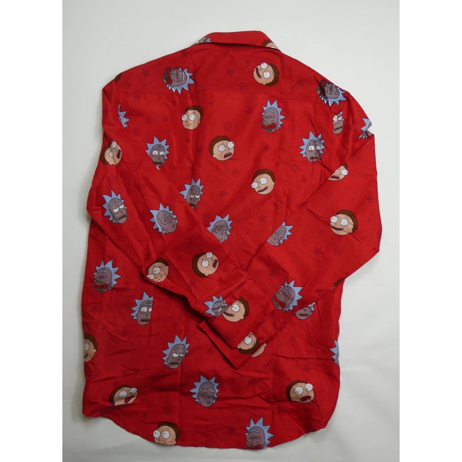 Other Rick & Morty Christmas Long Sleeve Button Down Shirt, MEDIUM Size US M / EU 48-50 / 2 - 2 Thumbnail
