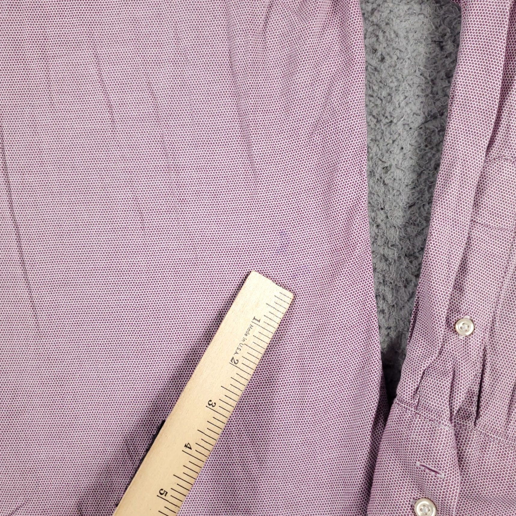 Ben Sherman VINTAGE Ben Sherman Shirt Mens Size 17 Purple Dress Button Up Long Sleeve Regular Collar Shirt Men Purple 17 100% Cotton Size 46R - 3 Thumbnail