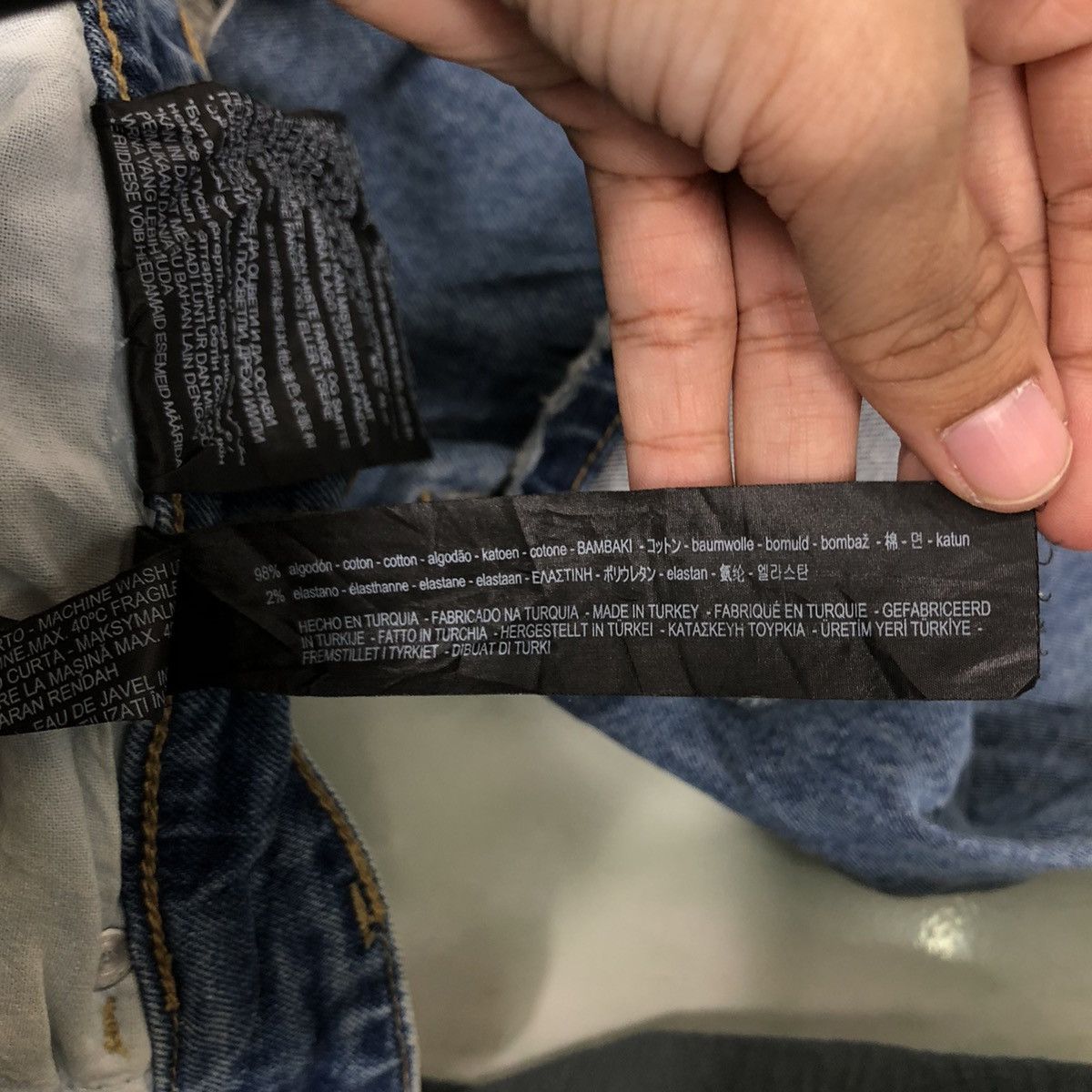Japanese Brand 🔥Skinny Cutting Distressed Denim Jeans Zara Size US 36 / EU 52 - 18 Thumbnail