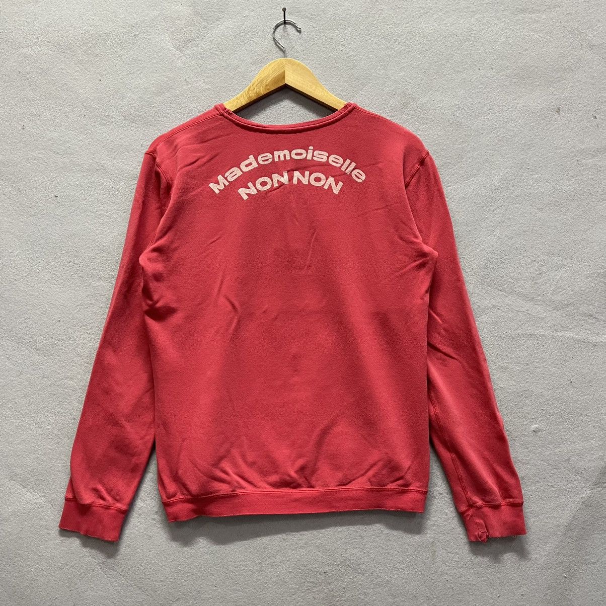 Mademoiselle Non Non 1990s Mademoiselle NON NON Henley Sweatshirt Size S / US 4 / IT 40 - 1 Thumbnail
