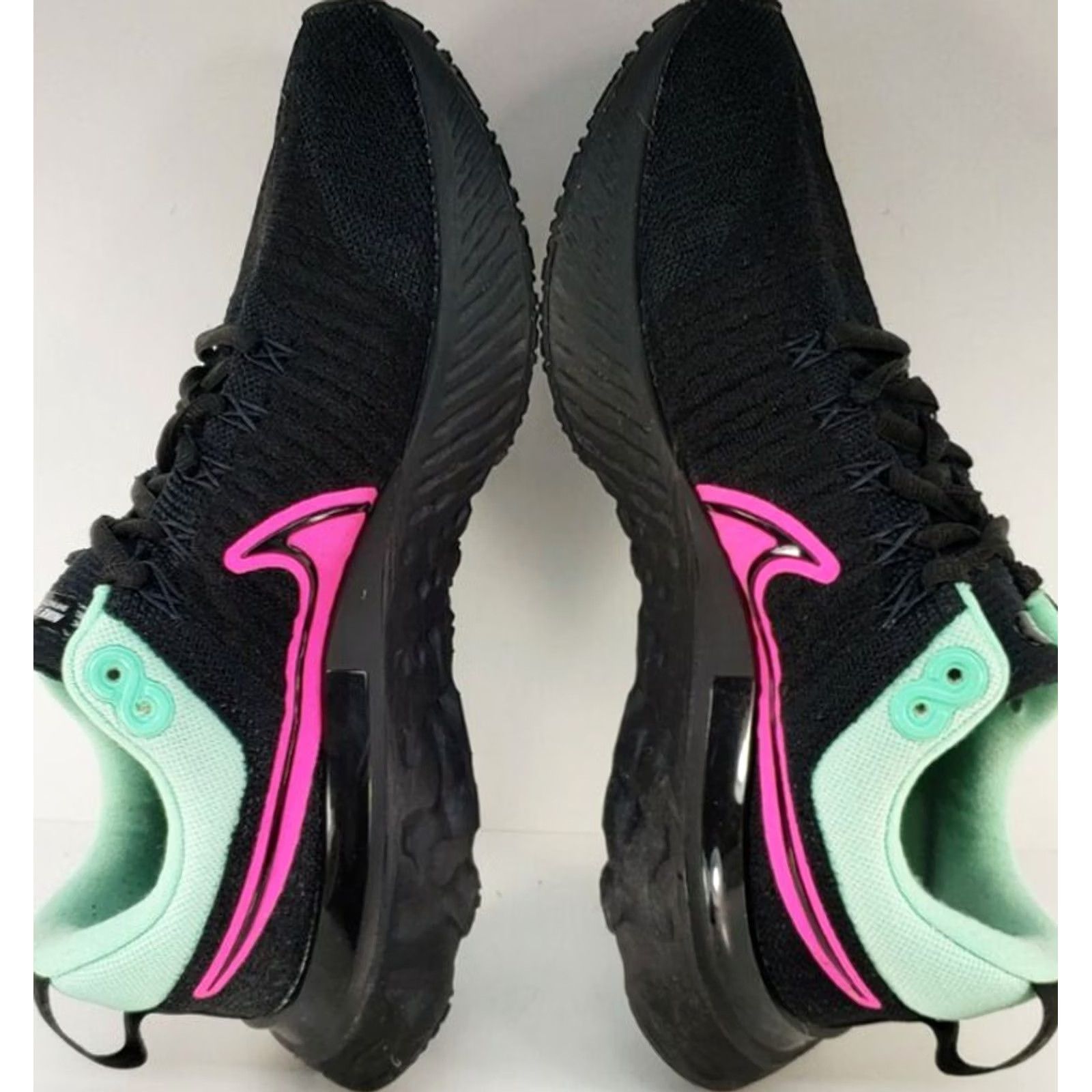 Nike Nike React Infinity Run Flyknit 2 Women's 9.5 Black Pink Mint DC6757 993 Nike ID Flyknit Running Shoe Womens Shoes Size US 7 / IT 37 - 7 Thumbnail
