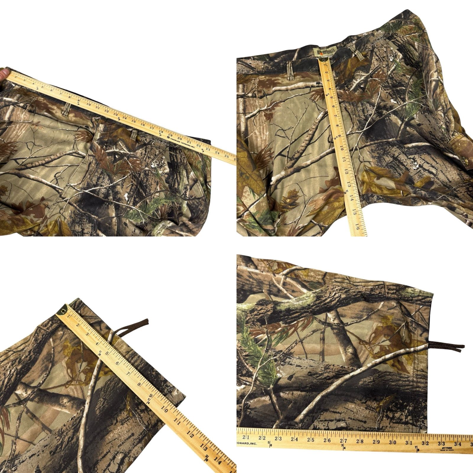 Realtree VINTAGE Russell Outdoors Pants Mens 3XL RealTree Camo Cargo Lightweight Adjustable Waist Cargo 90s Mens Pants Size US 39 - 8 Thumbnail