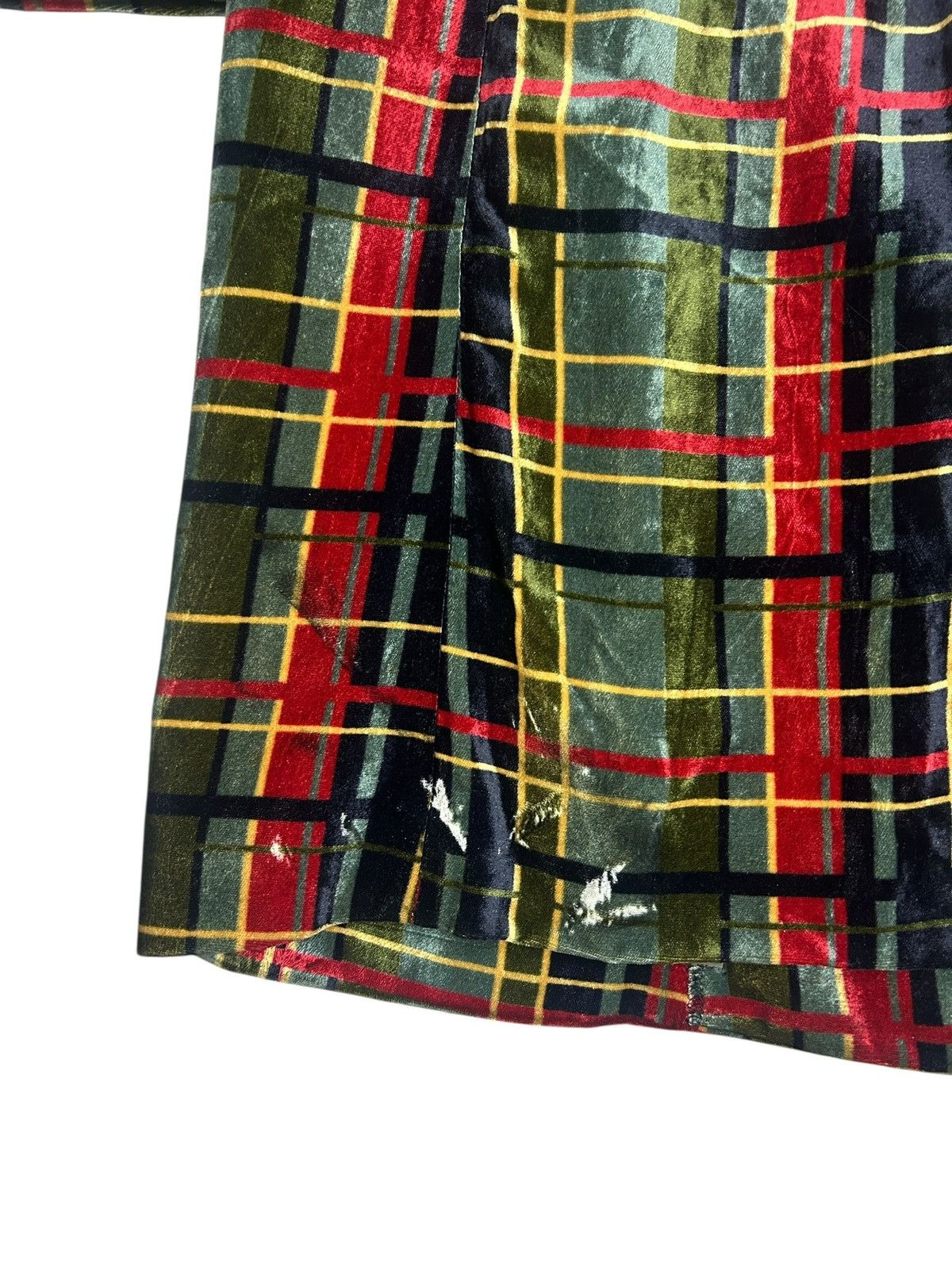 Jean Paul Gaultier F/W 97 Velvet Tartan Coat Size US M / EU 48-50 / 2 - 10 Thumbnail