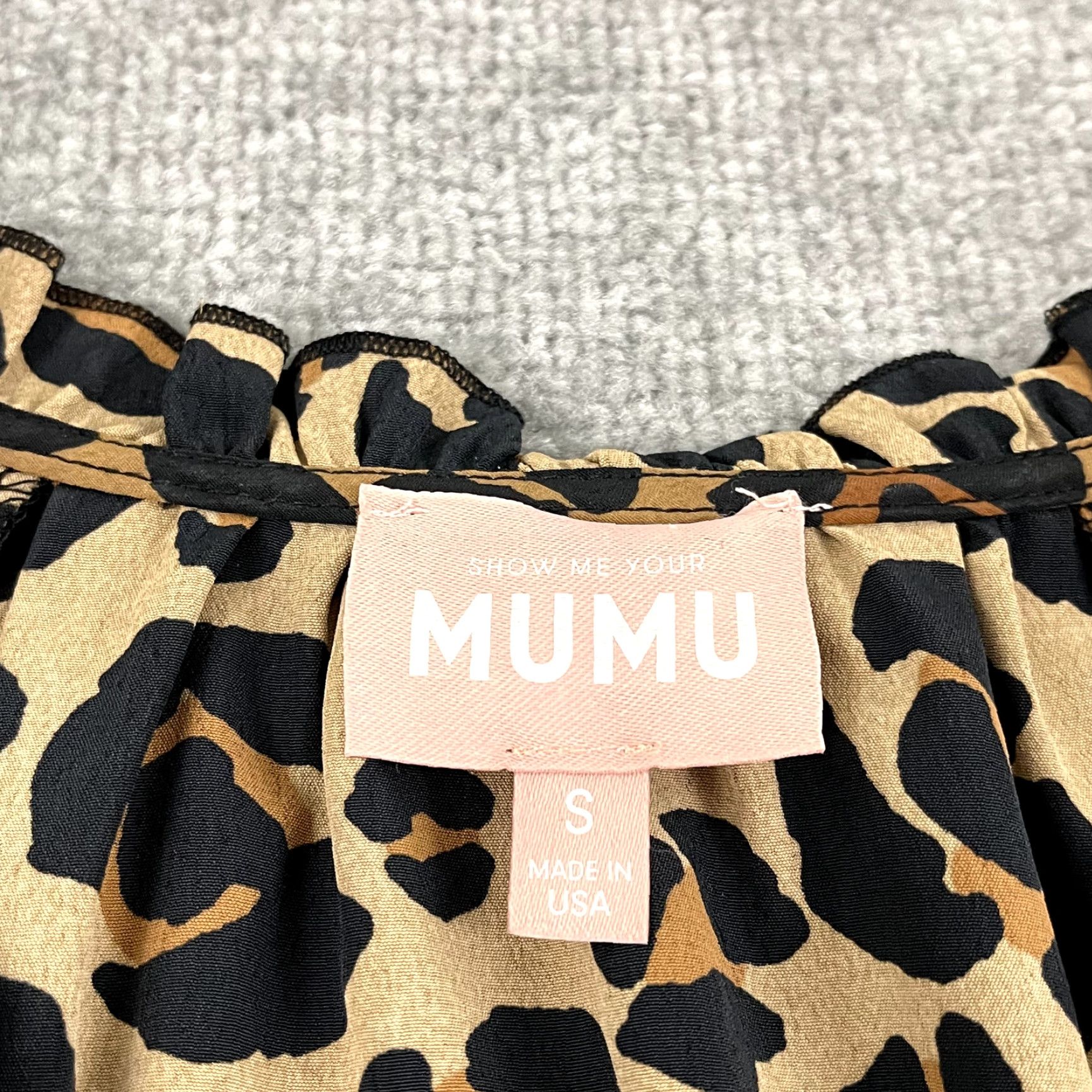 Vintage SHOW ME YOUR MUMU Blouse Women Small Charlene Cheetah Print Tunic Top Light Puff Size S / US 4 / IT 40 - 2 Thumbnail