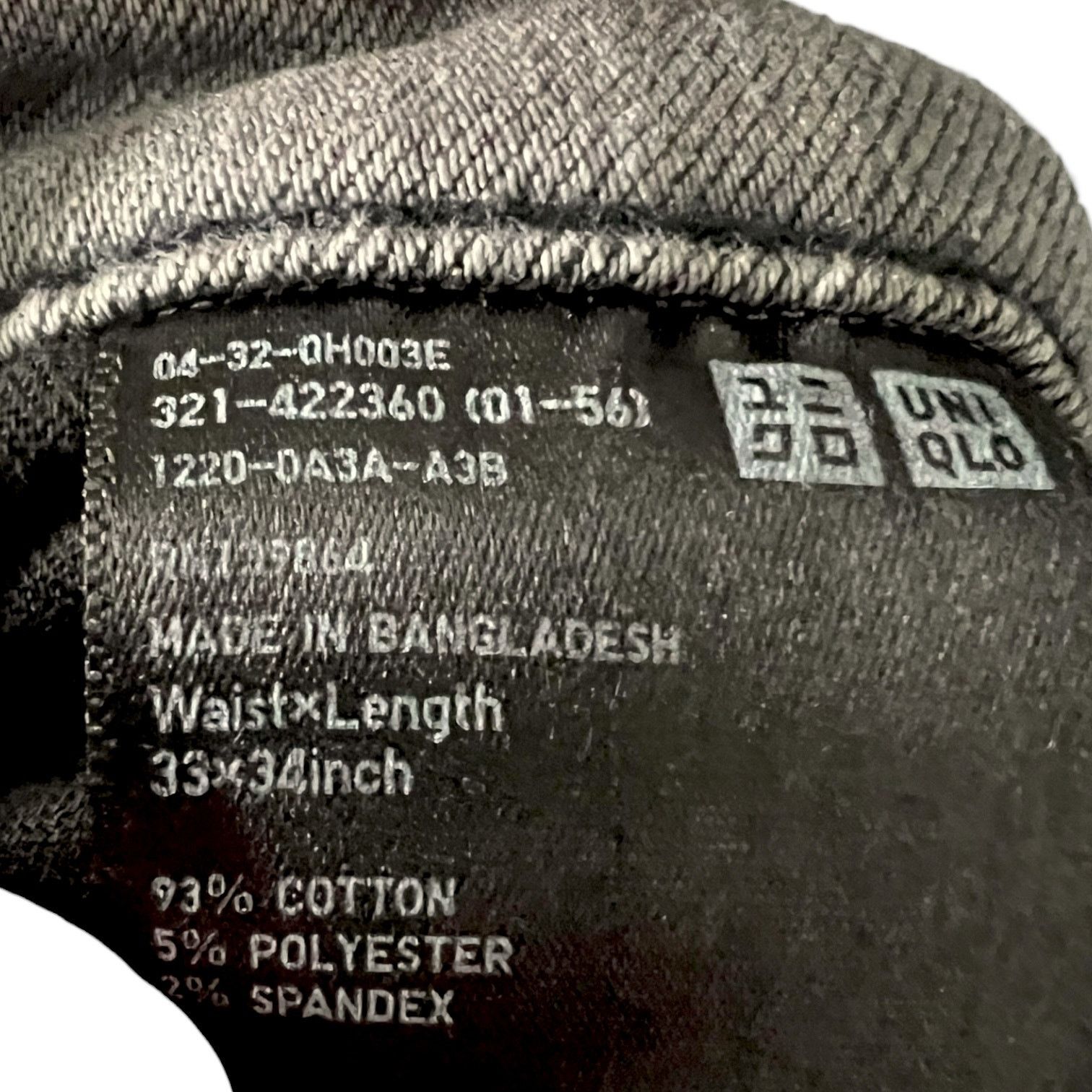 Uniqlo Men's Uniqlo Grey Slim Straight Casual Skater Jeans 33 x 34 Size US 33 - 5 Thumbnail