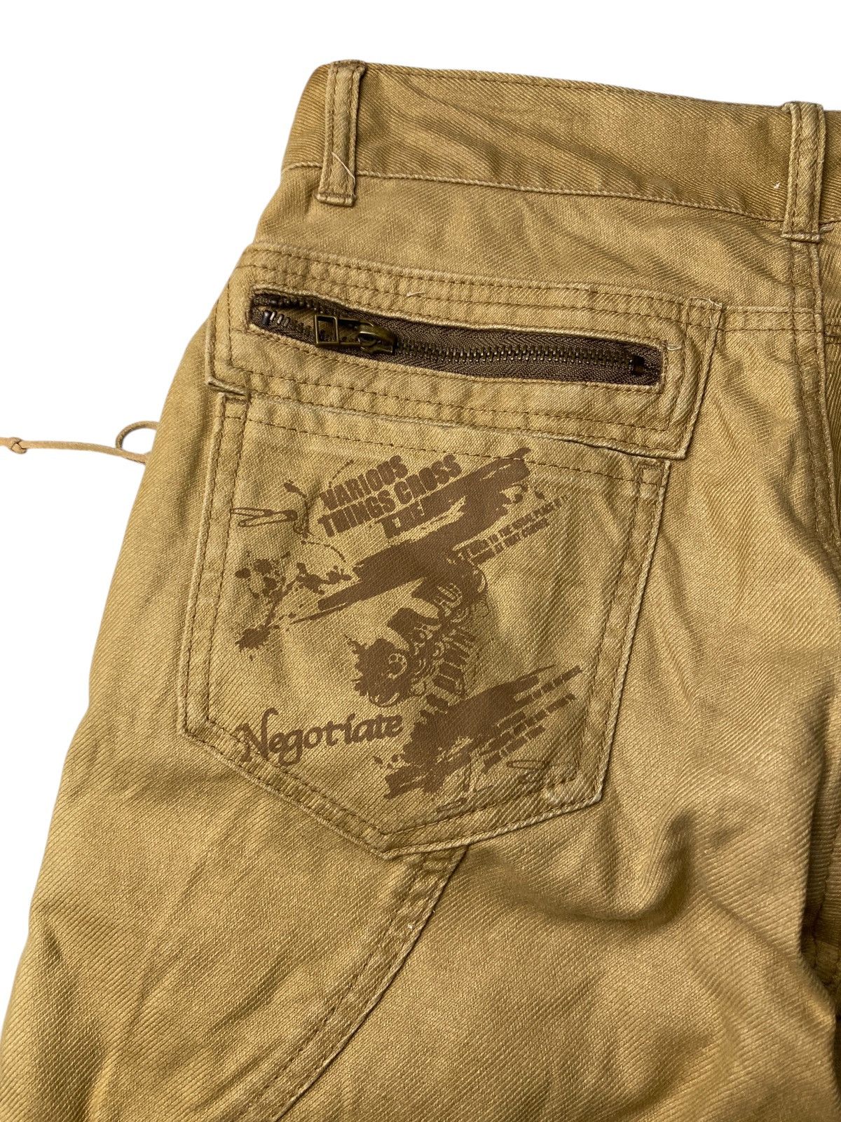 If Six Was Nine 2000's Semantic Design Multipocket Clawmark Tribal Pants Size US 28 / EU 44 - 10 Thumbnail