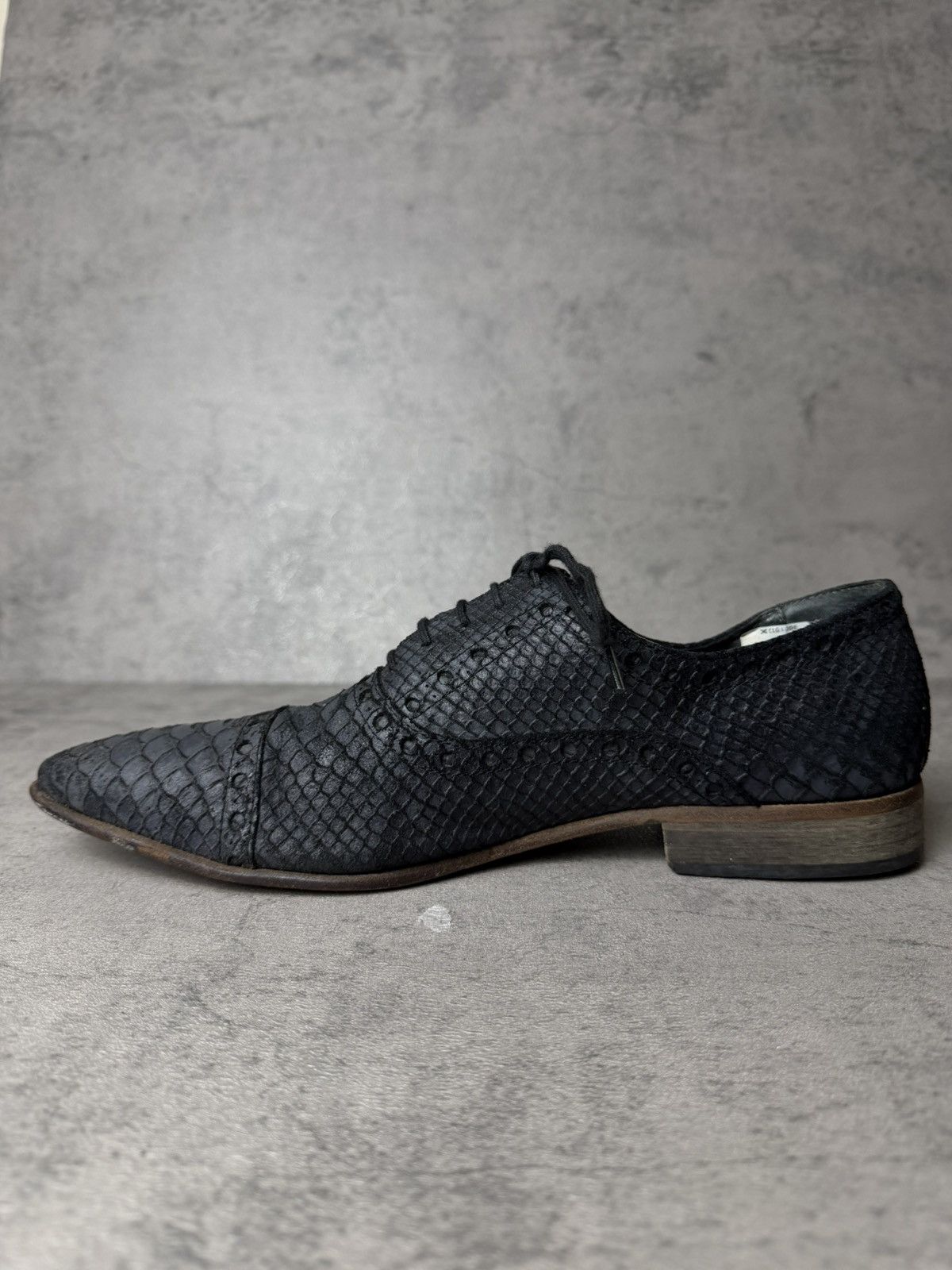 Just Cavalli JUST CAVALLI - SNAKESKIN OXFORD DERBYS Size US 8 / EU 41 - 5 Thumbnail