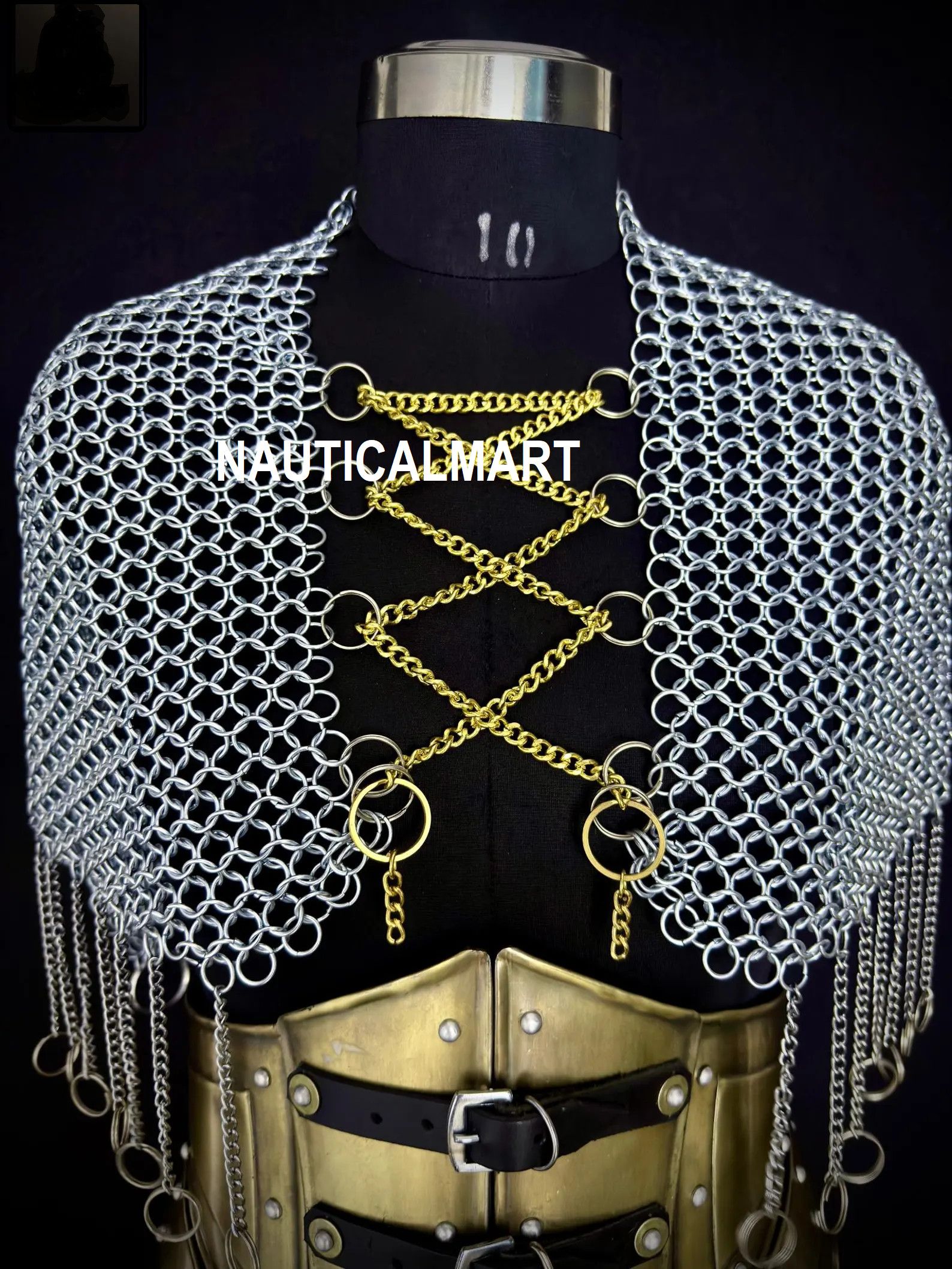 Other Medieval Chainmail Corset Armor Set Size ONE SIZE - 3 Thumbnail