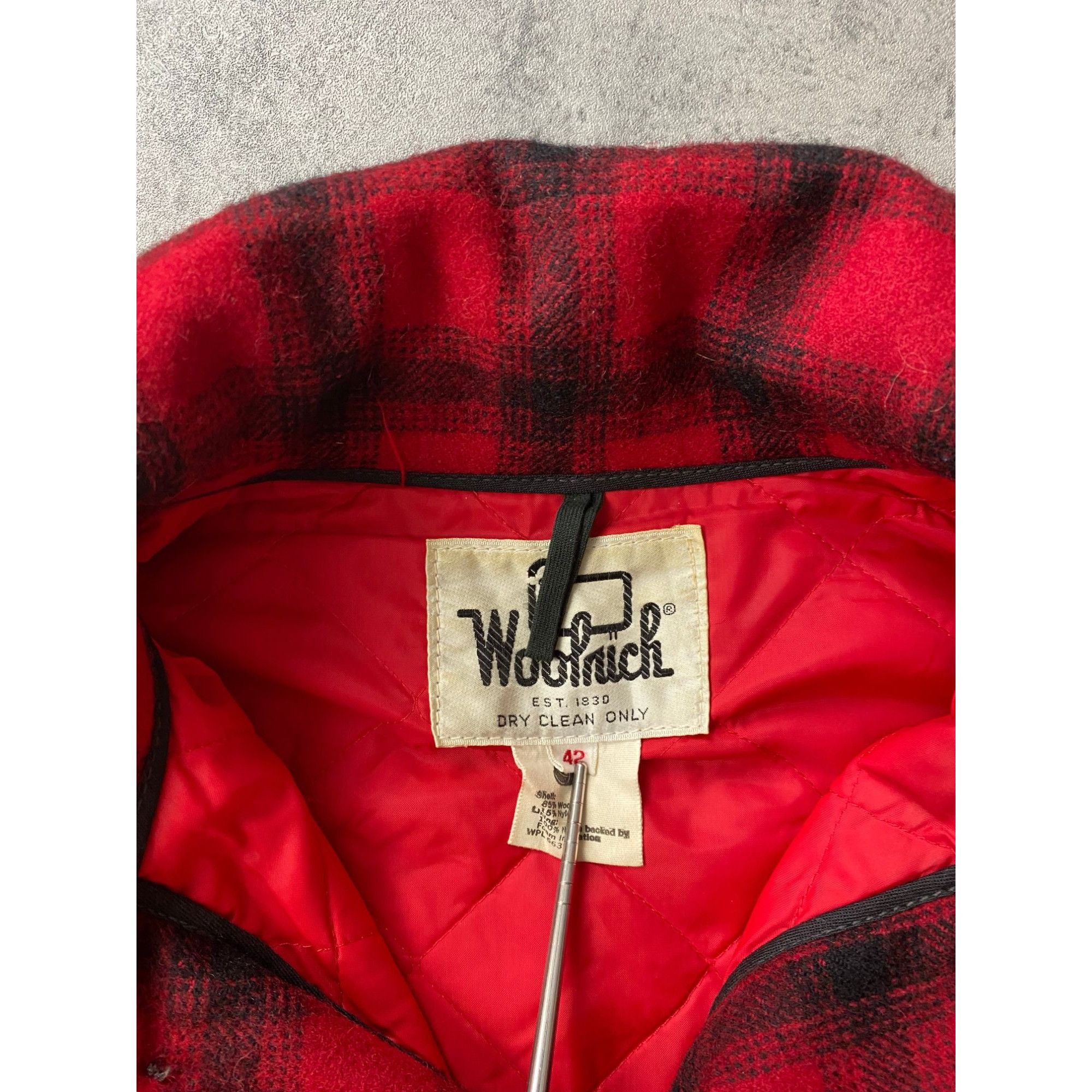Vintage × Woolrich Woolen Mills 80s Vintage Woolrich Jacket Wool Buffalo Flannel Size US L / EU 52-54 / 3 - 3 Thumbnail