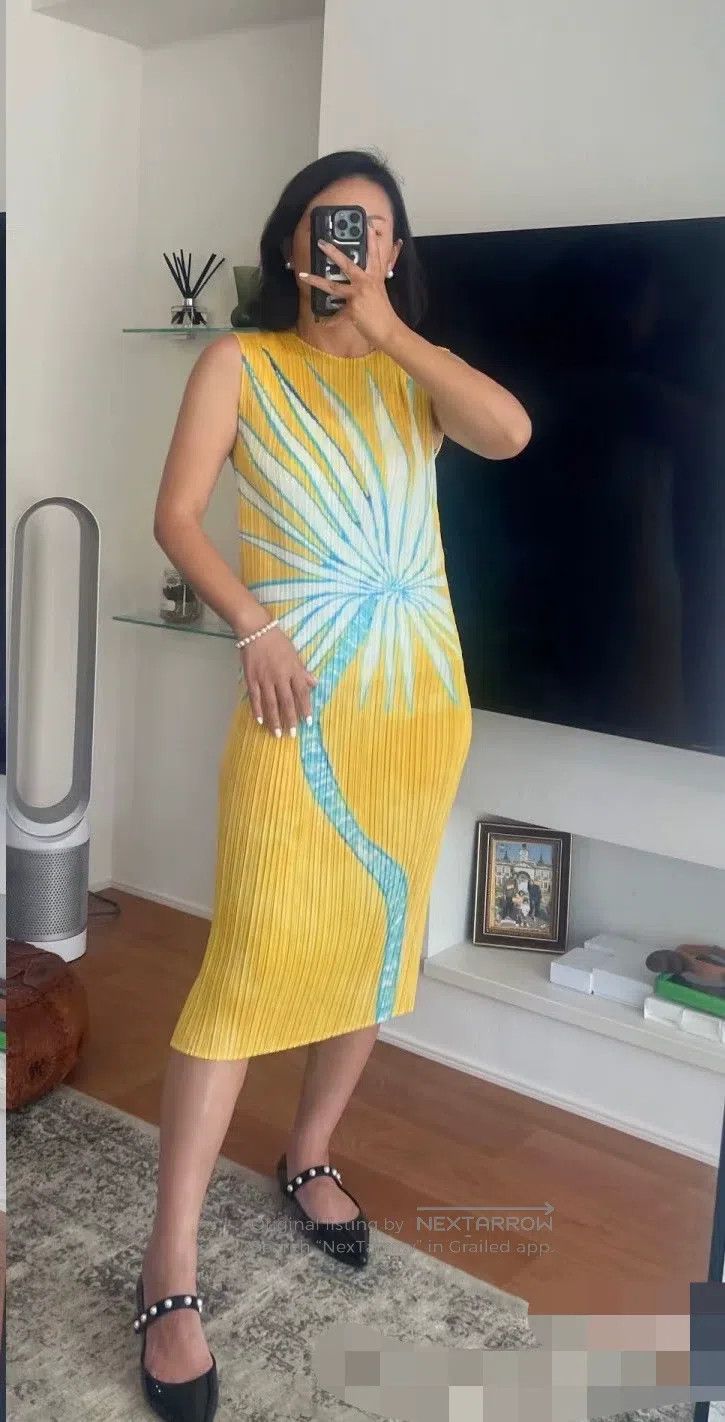 Issey Miyake Issey Miyake Palm Tree Print Dress Size M / US 6-8 / IT 42-44 - 1 Thumbnail