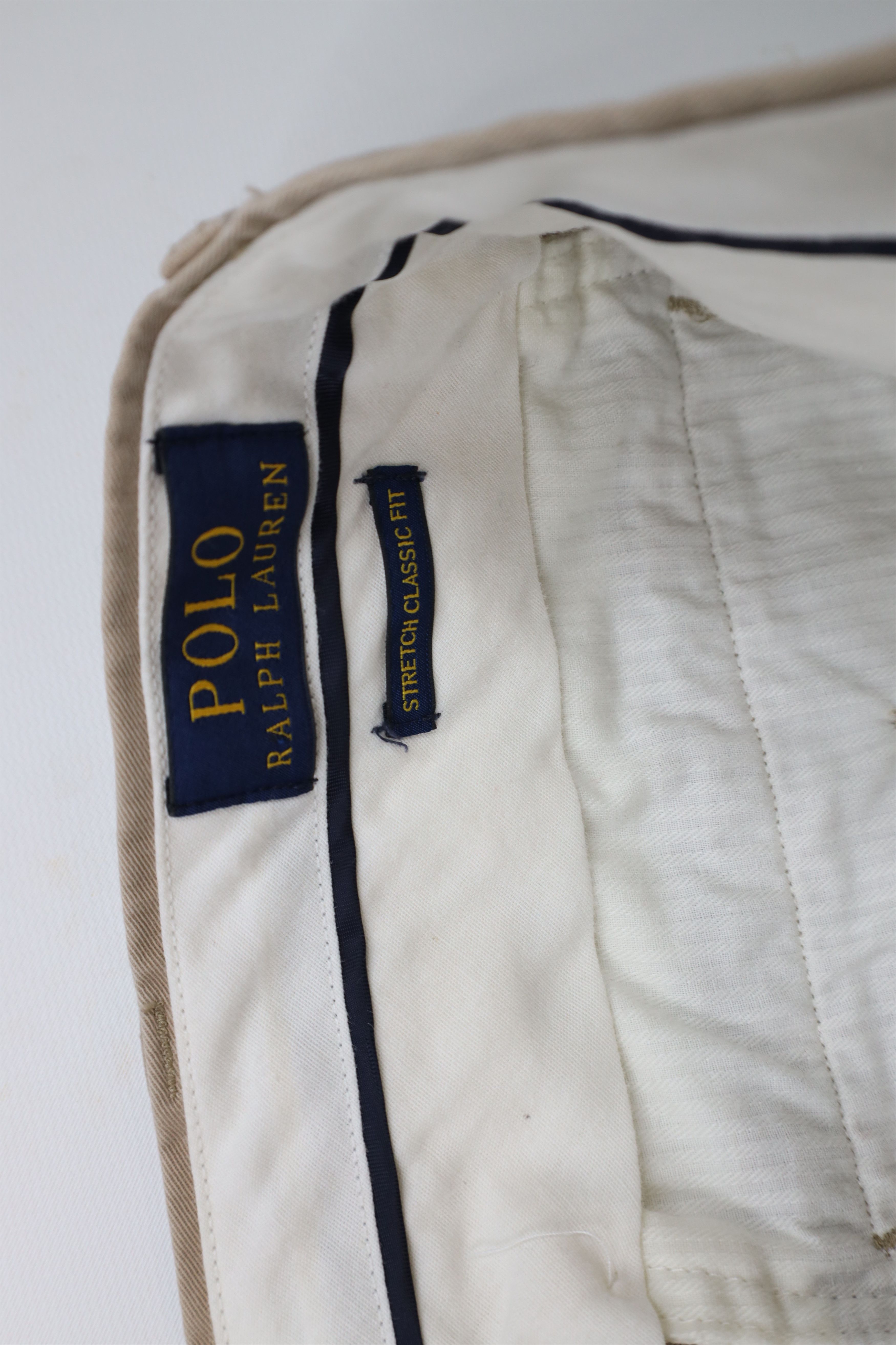 Ralph Lauren × Vintage Vintage Ralph Lauren Wide Leg Chino Pants Trousers Beige Size US 36 / EU 52 - 6 Thumbnail