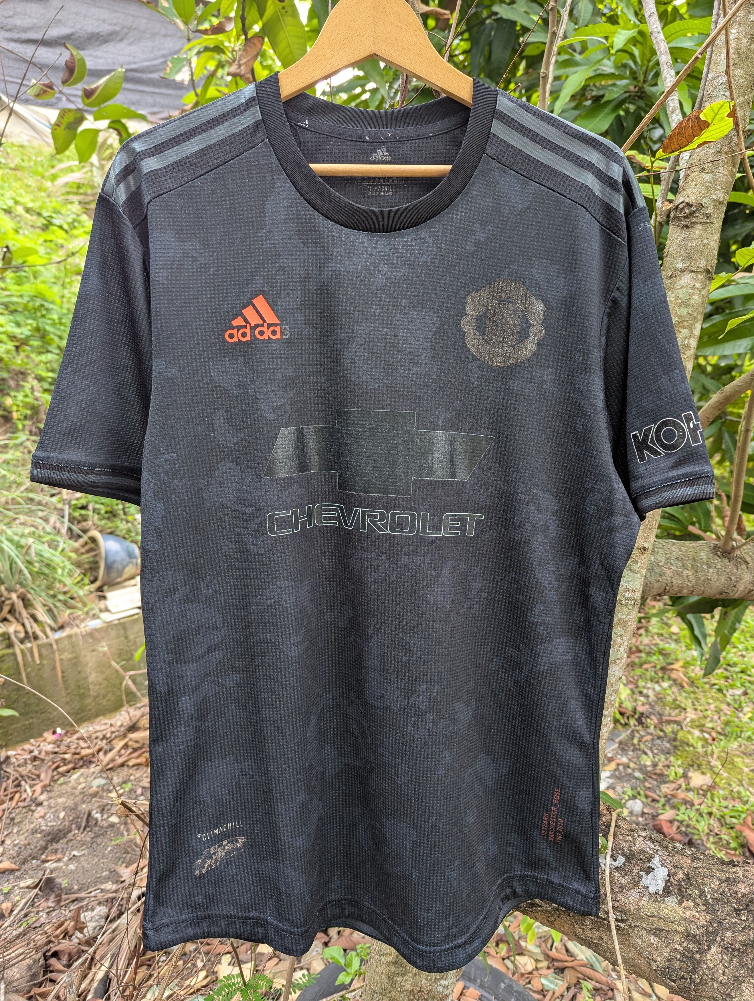 Adidas Adidas Manchester United 2019/2020 Black Rose Soccer Jersey Size US L / EU 52-54 / 3 - 1 Thumbnail
