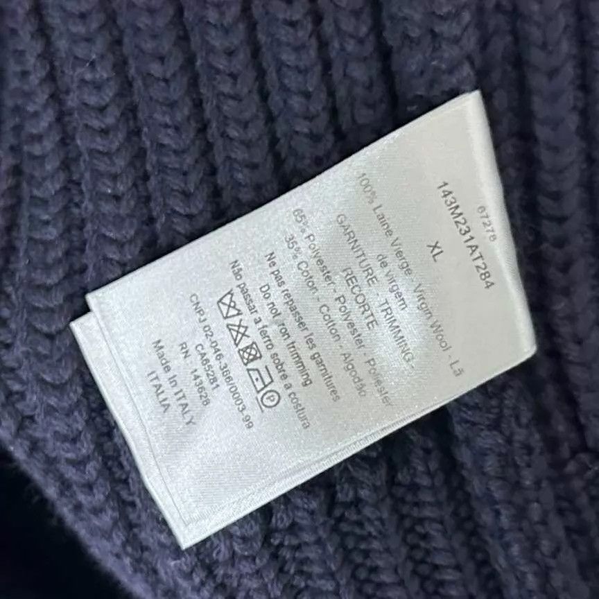 Dior Dior Deep Blue Wool Jacket with Trim XL Size US XL / EU 56 / 4 - 5 Thumbnail