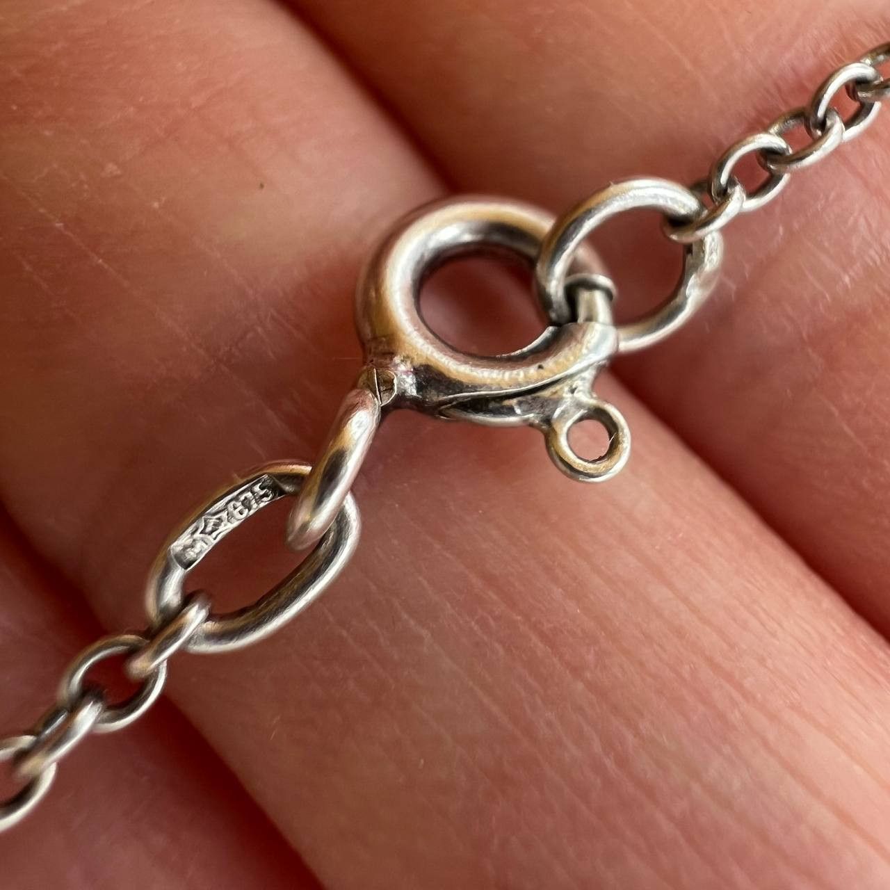 Vintage Vintage Silver 875 Chain Necklace & Pendant Silver Cross Size ONE SIZE - 4 Thumbnail