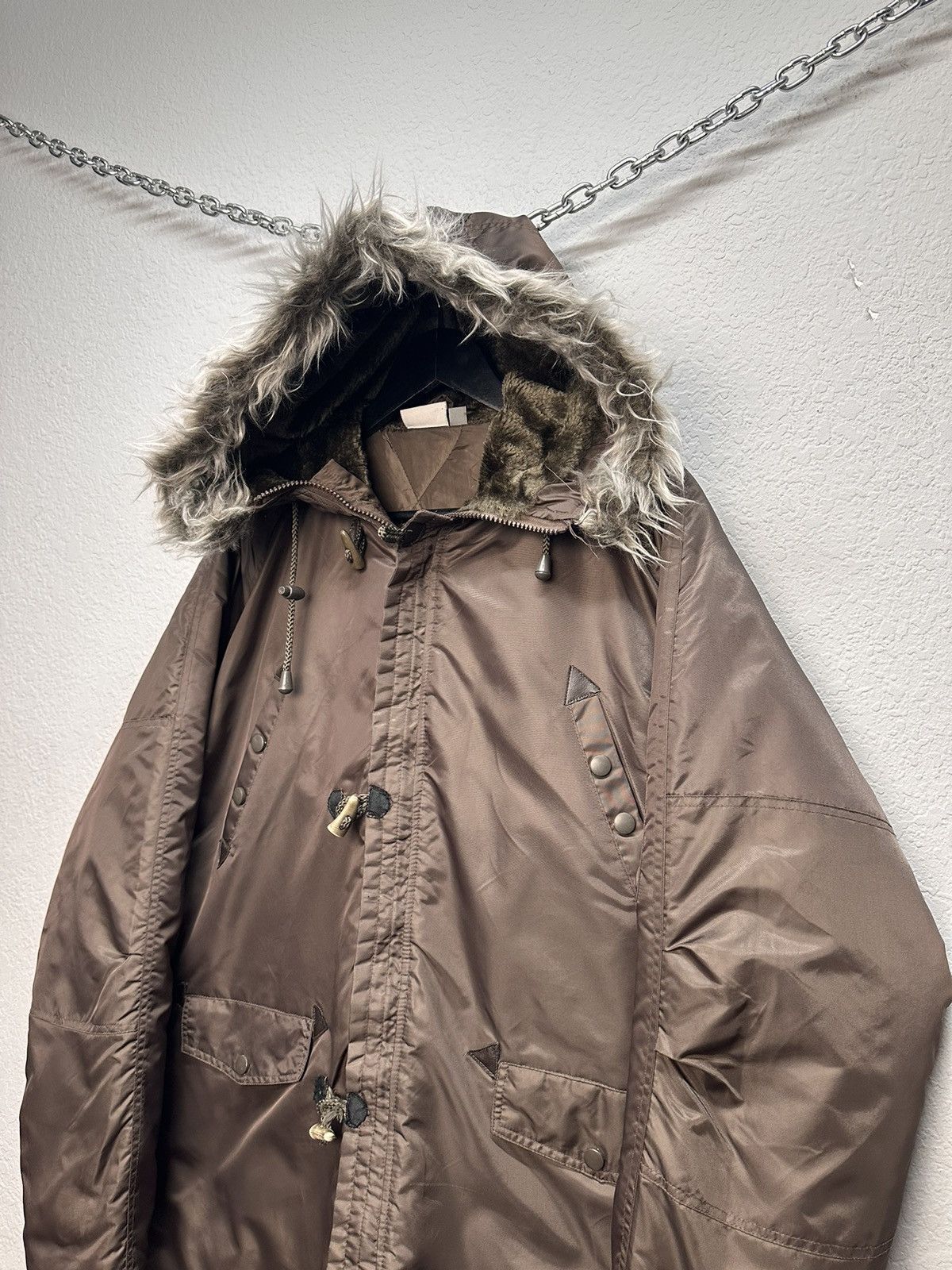 Issey Miyake WOW😻 Vintage Fur JACKET Mohair LGB HOODIE JAPAN CANADA GOOSE Size US XL / EU 56 / 4 - 3 Thumbnail