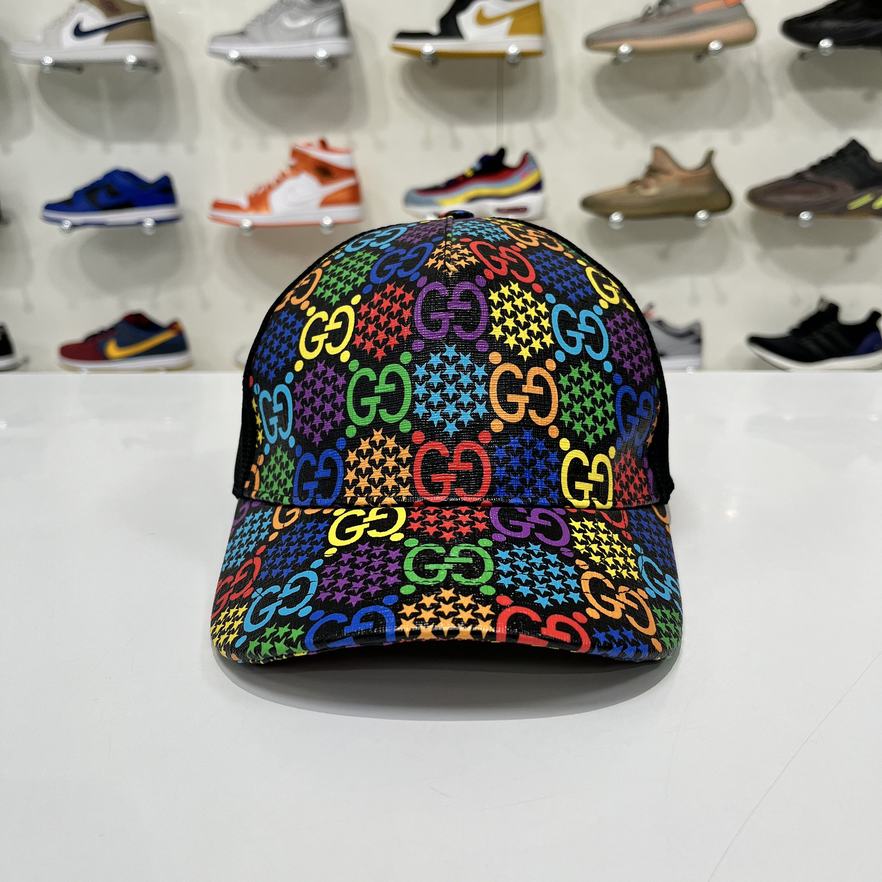 Gucci Gucci GG Supreme Baseball Hat Psychedelic Size ONE SIZE - 1 Thumbnail