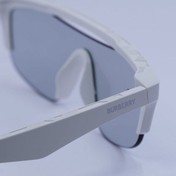 Burberry Burberry BE4460U 4172/69 Sunglasses White Shield Frame Size ONE SIZE - 10 Thumbnail