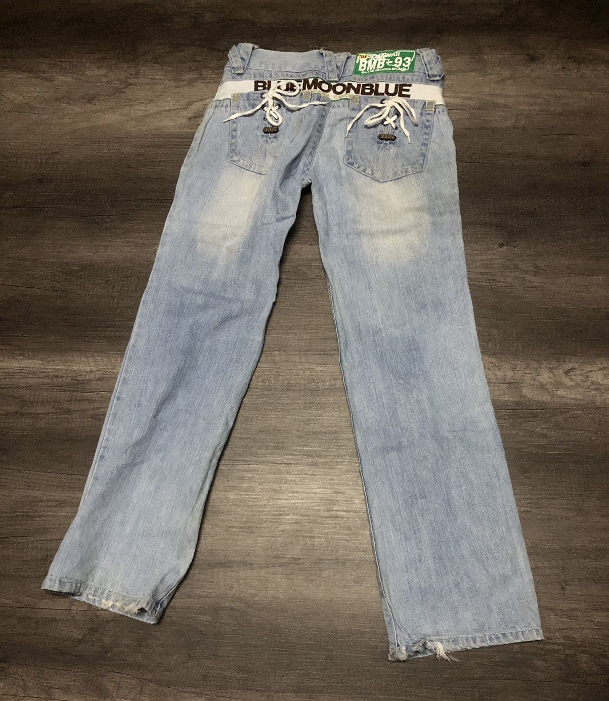 Japanese Brand VINTAGE BLUE MOON BLUE JEANS TEAM HAWAII BMB-93 Size 28" / US 6 / IT 42 - 9 Thumbnail
