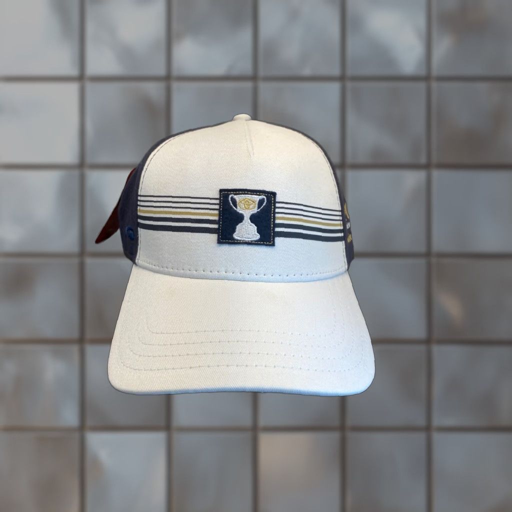 Vintage VINTAGE California PGA Golf Hat Adult One Size White Stripe Adjustable Snapback Men's Size ONE SIZE - 1 Thumbnail