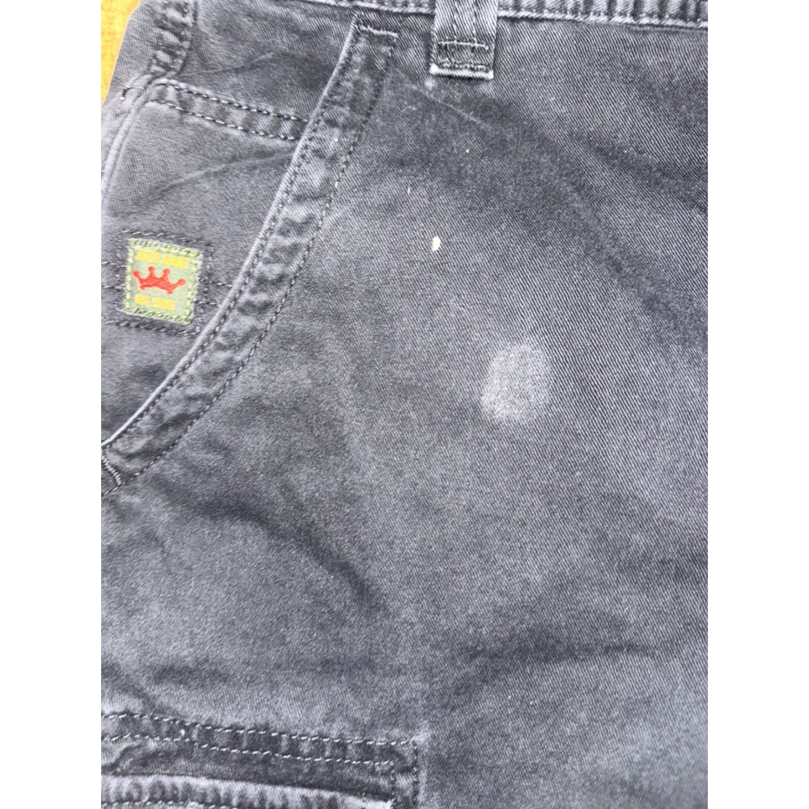 JNCO VINTAGE JNCO Cargo Shorts Black 30 Mens 90s Y2K Skater Workwear Baggy Embroidery Crown Logo Pockets Size US 30 / EU 46 - 3 Thumbnail