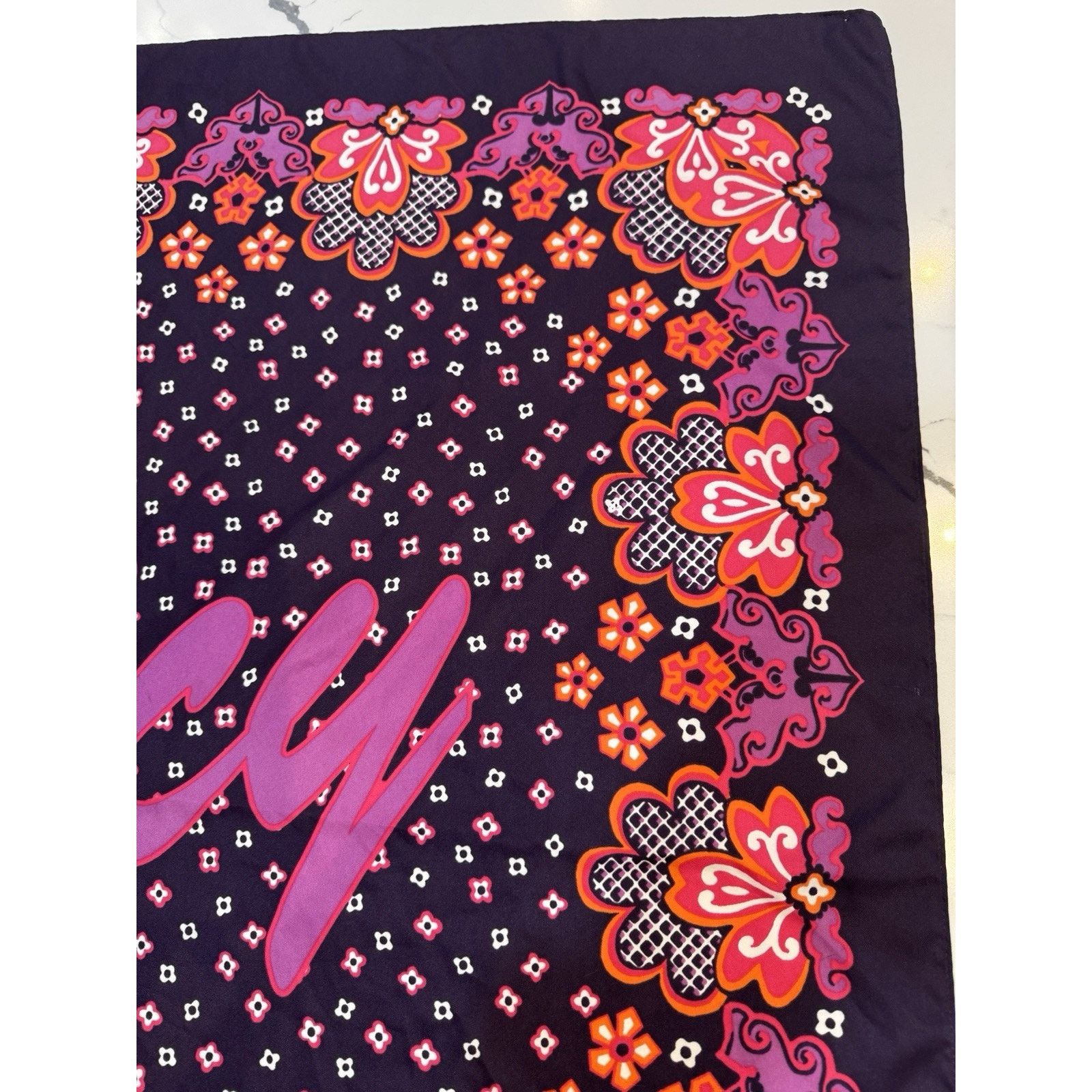 Juicy Couture Juicy Couture Purple Scarf Purse Accessory Classic Eclectic Size ONE SIZE - 10 Thumbnail