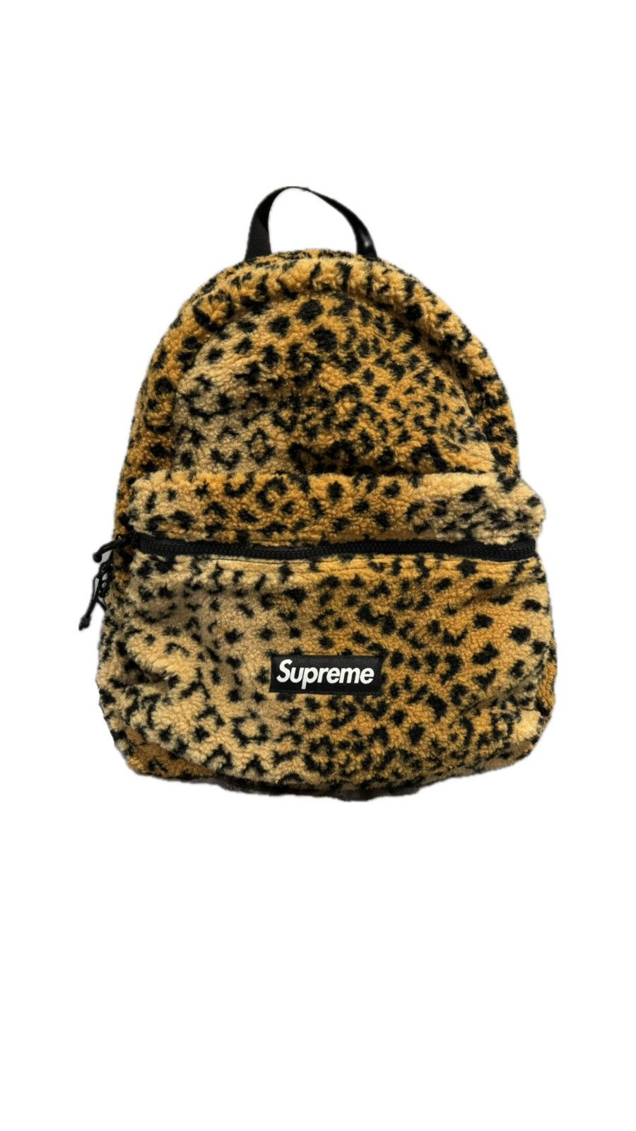 Supreme Supreme leopard fleece backpack bag | Grailed
