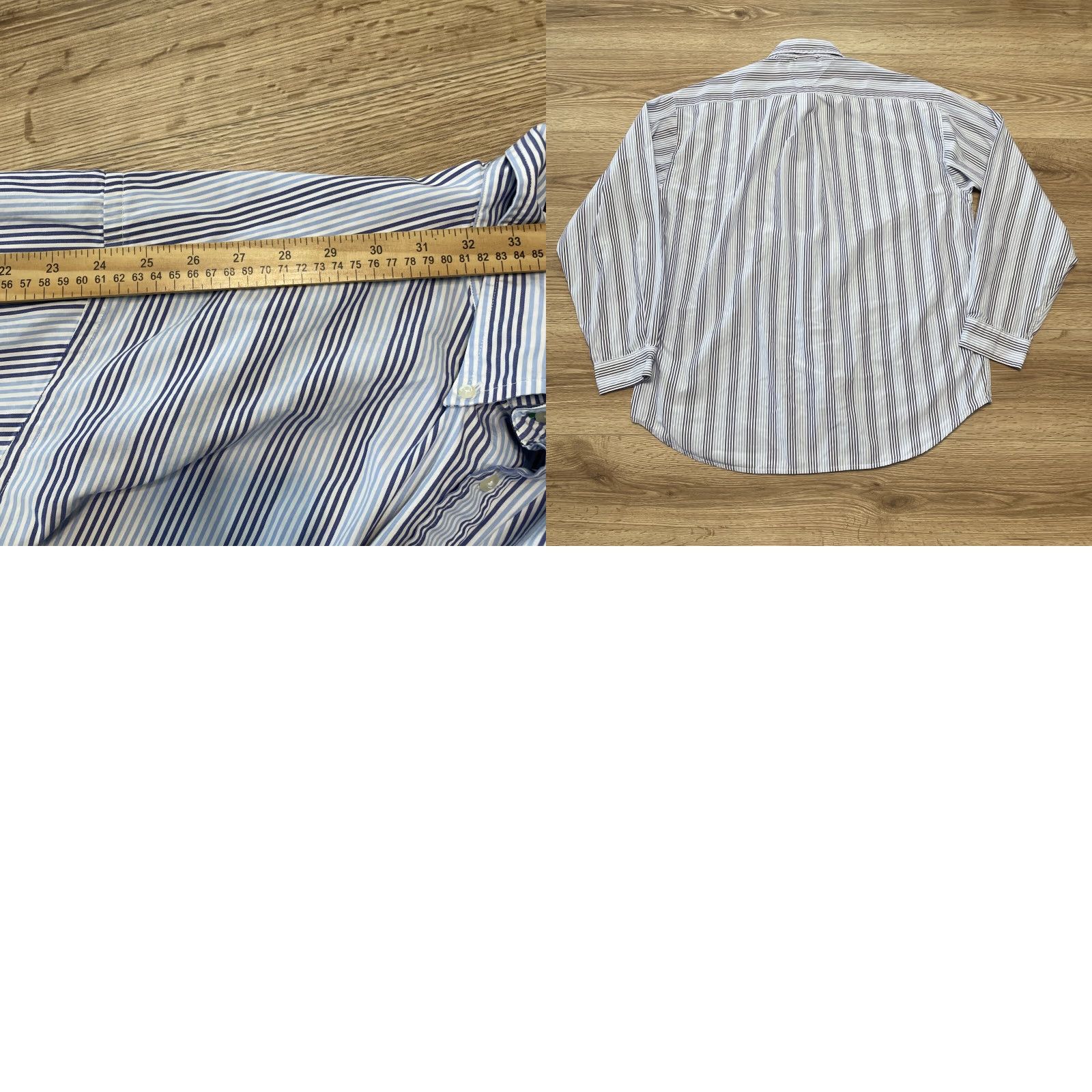Tommy Hilfiger Tommy Hilfiger Men's XL Button-Up Shirt Blue Striped 80's Vintage Cotton Casual Formal Size US XL / EU 56 / 4 - 8 Thumbnail