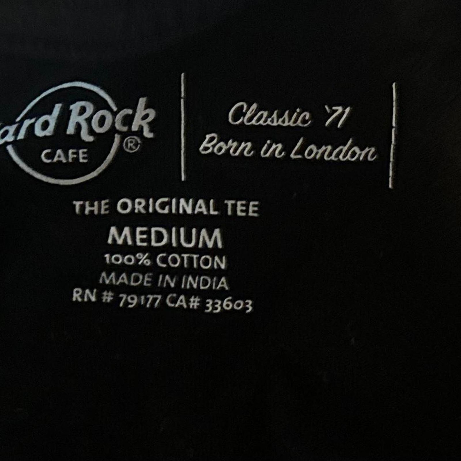 Hard Rock Cafe Hard Rock Women’s Vintage 71 Born In London Size Medium Size M / US 6-8 / IT 42-44 - 3 Thumbnail