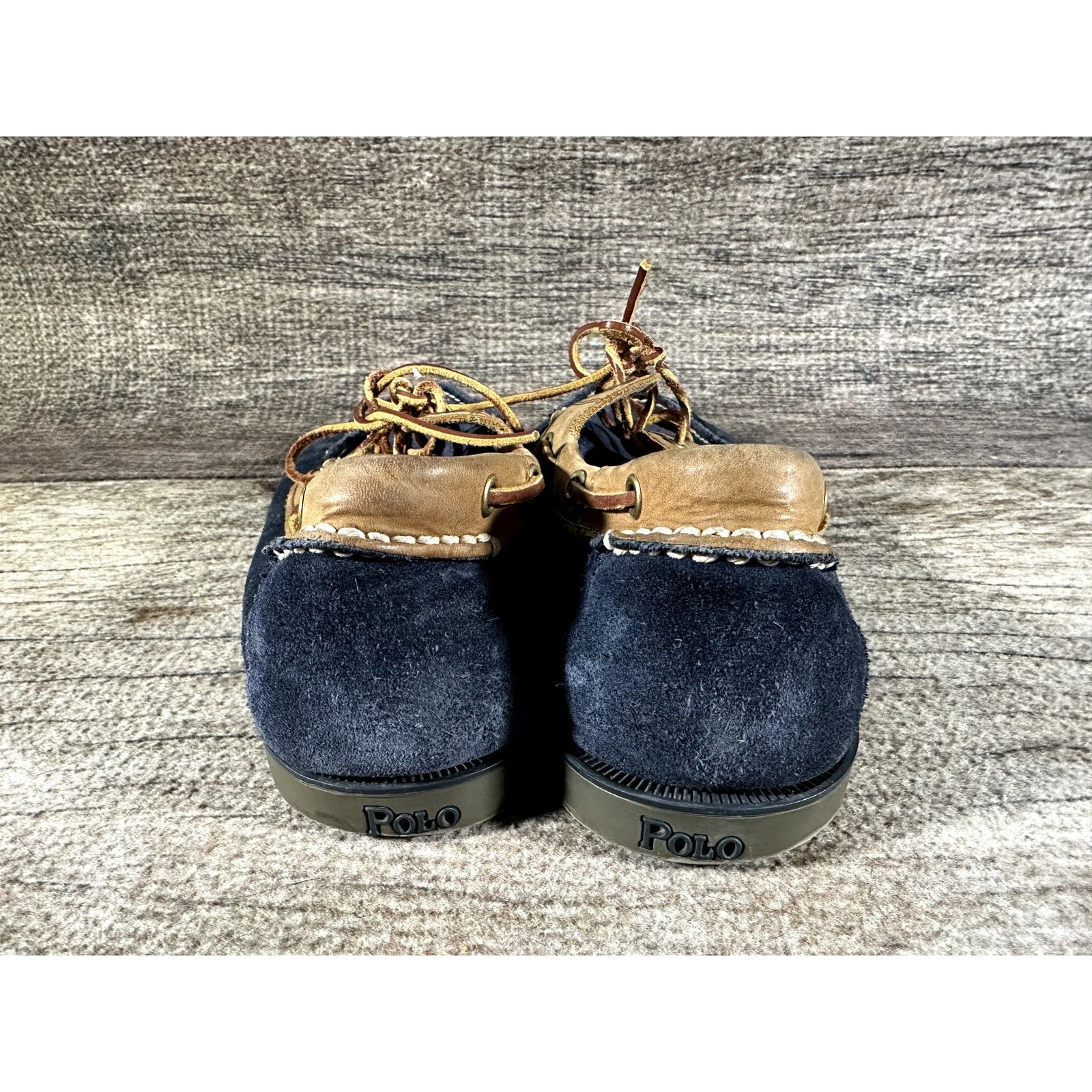 Polo Ralph Lauren Polo Ralph Lauren Bienne Boat Shoe Suede Navy Blue Men 13 D Size US 13 / EU 46 - 3 Thumbnail