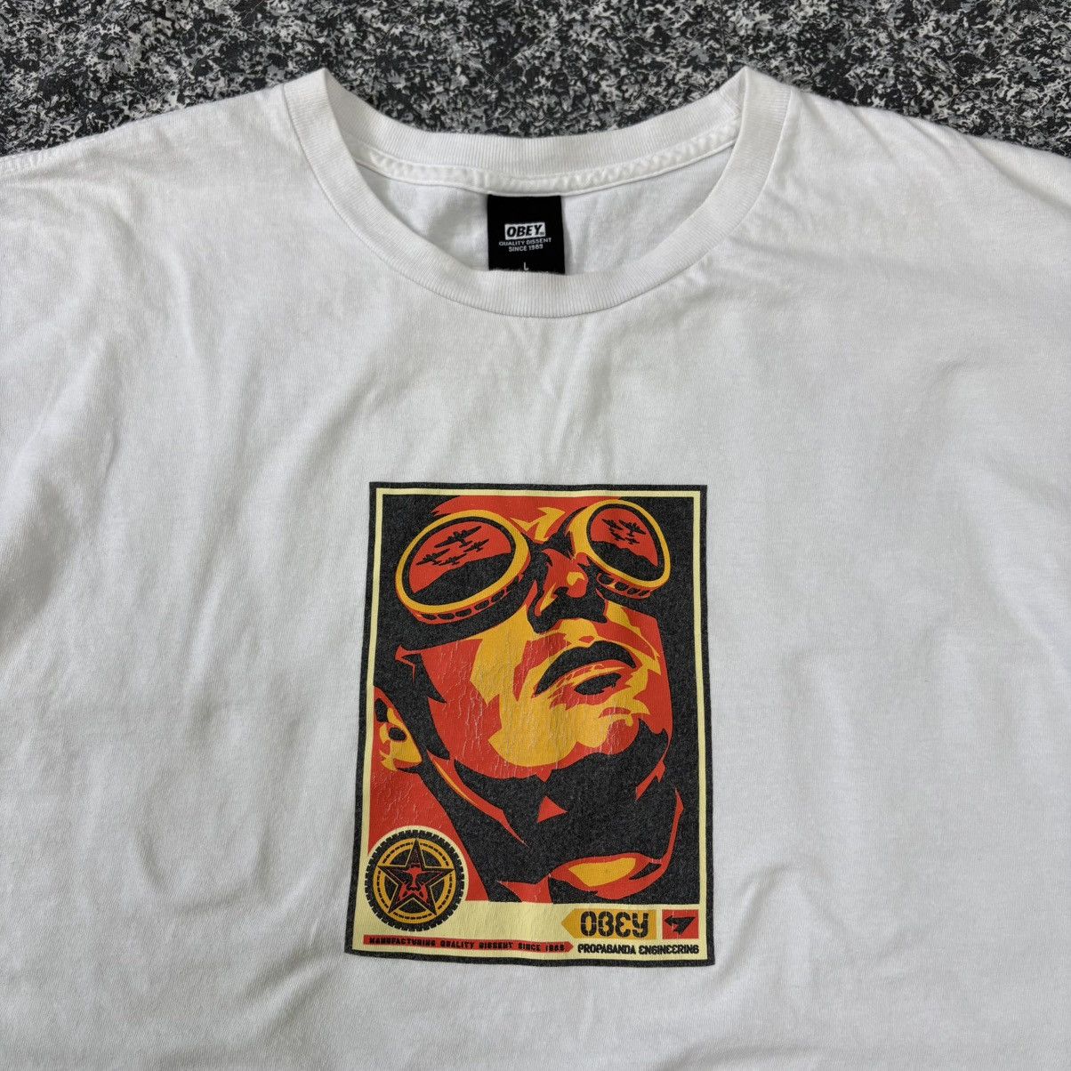 Obey × Vintage 🔴 OBEY Rare!! Vintage T-Shirt (30 Years of Dissent )🔴 Size US L / EU 52-54 / 3 - 3 Thumbnail