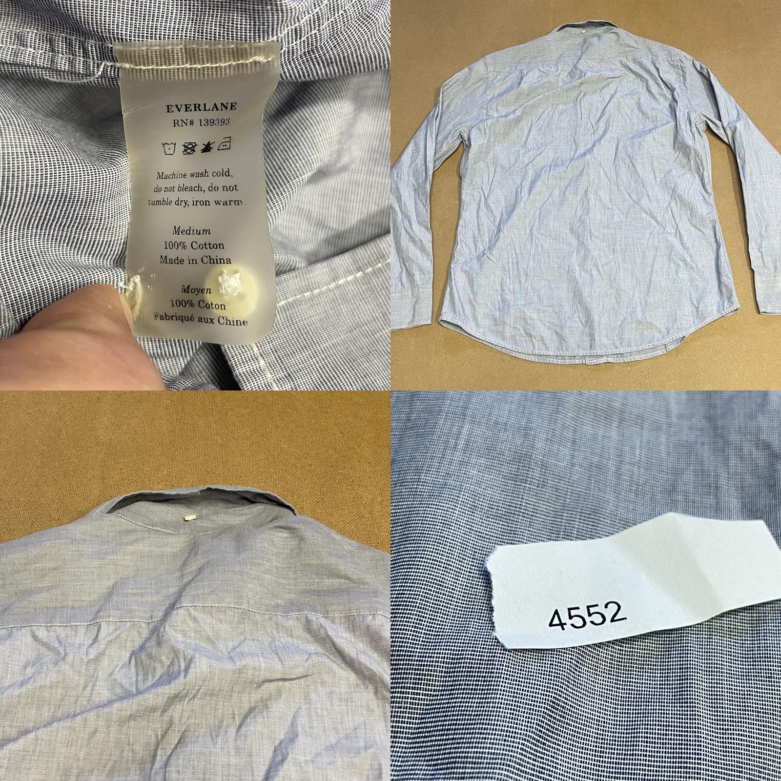Everlane Everlane Shirt Mens Medium Long Sleeve Button Down Pocket Casual Workwear Size US M / EU 48-50 / 2 - 8 Thumbnail