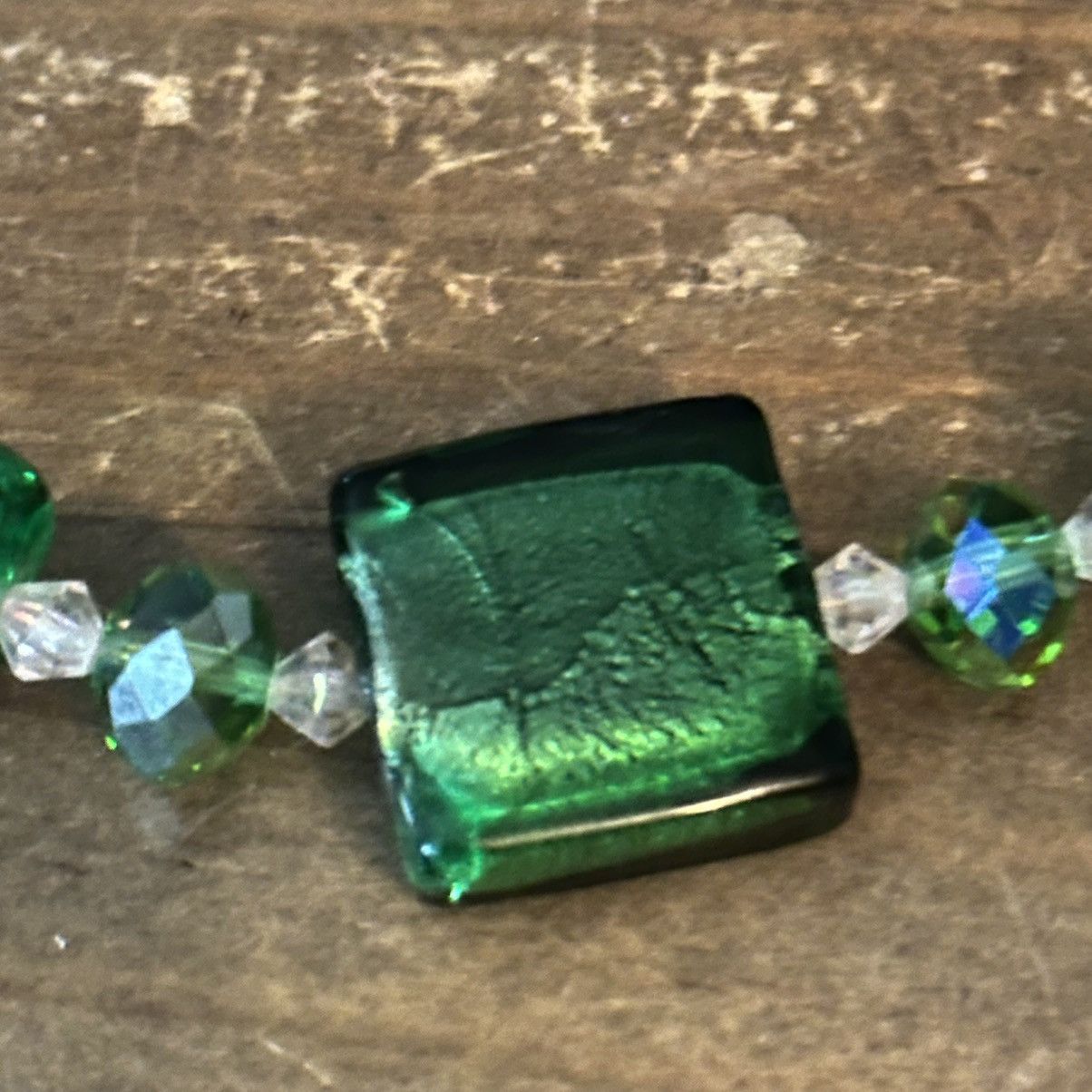 Other Green Murano glass bead necklace and ring set Size ONE SIZE - 8 Thumbnail