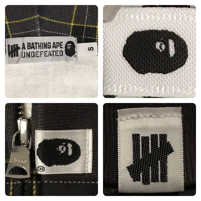 Bape × Undefeated BAPE × Undefeated Check shark full zip hoodie a bathing ape Size US S / EU 44-46 / 1 - 8 Thumbnail