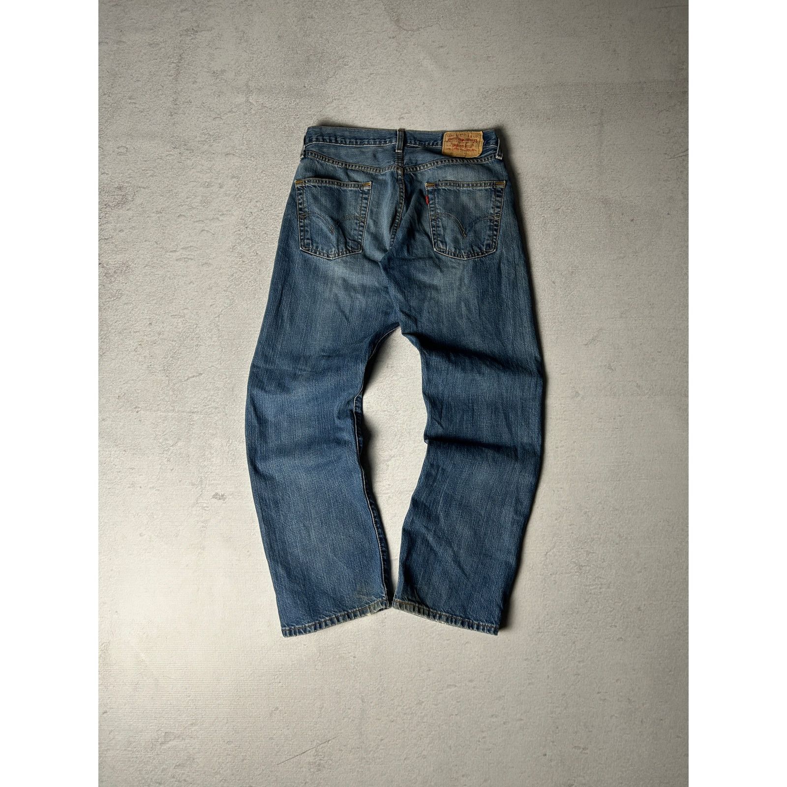 Levi's Vintage Levis 505 Denim Blue Regular Jeans For Men's 32Wx32L Size 32" / US 10 / IT 46 - 2 Thumbnail