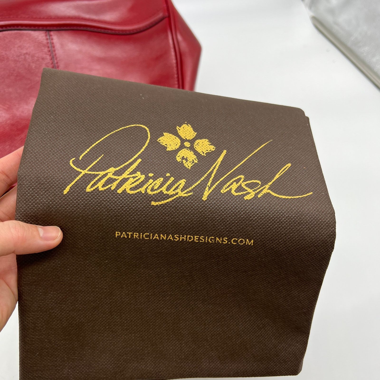 Other Patricia Nash Discovery Brianza Leather Frame Bags Ruby Red Size ONE SIZE - 16 Thumbnail