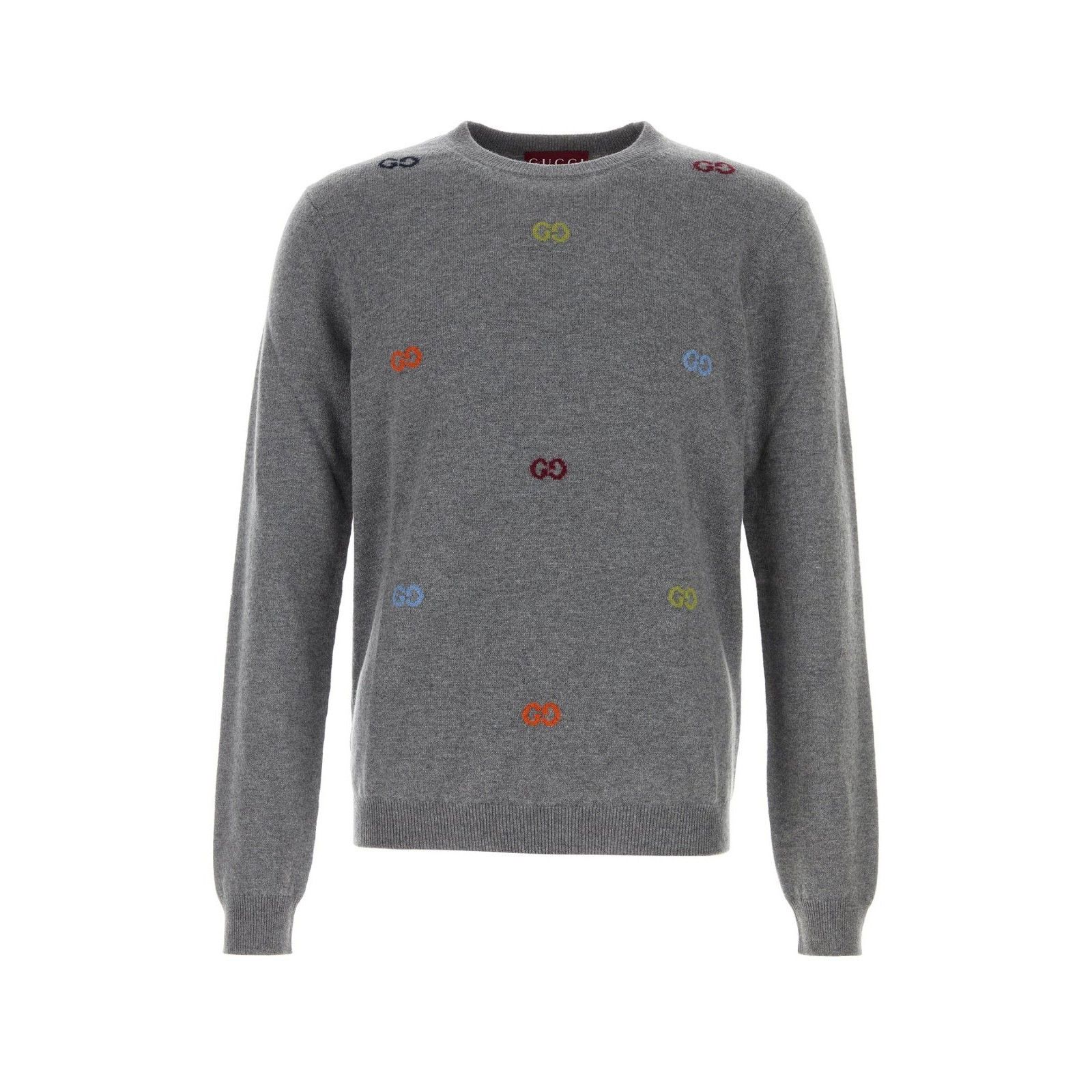 GUCCI Gray Cashmere Sweater New And Authentic (Men's size:L;