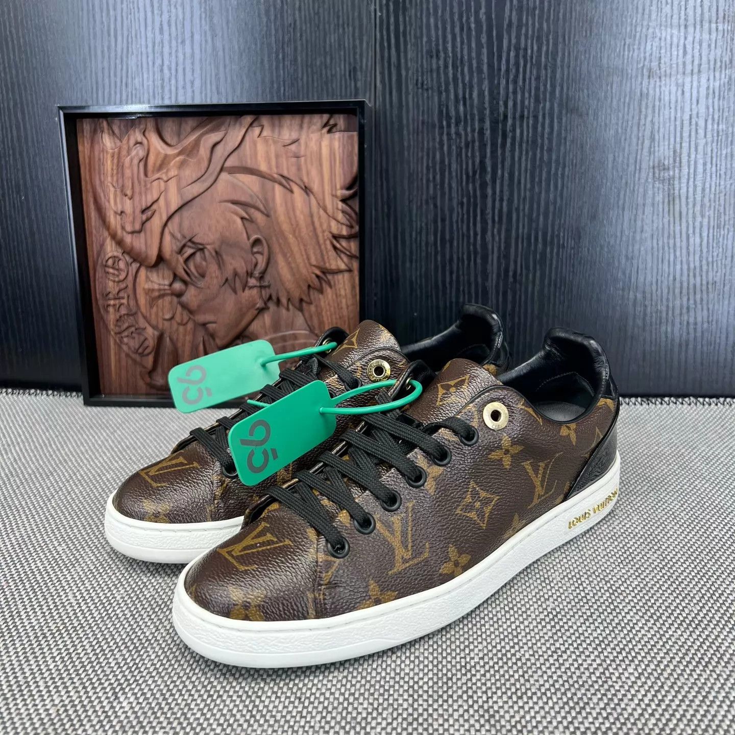 Louis Vuitton LV Monogram Brown Sneaker 36.5 Original Box Size US 6 / IT 36 - 1 Thumbnail