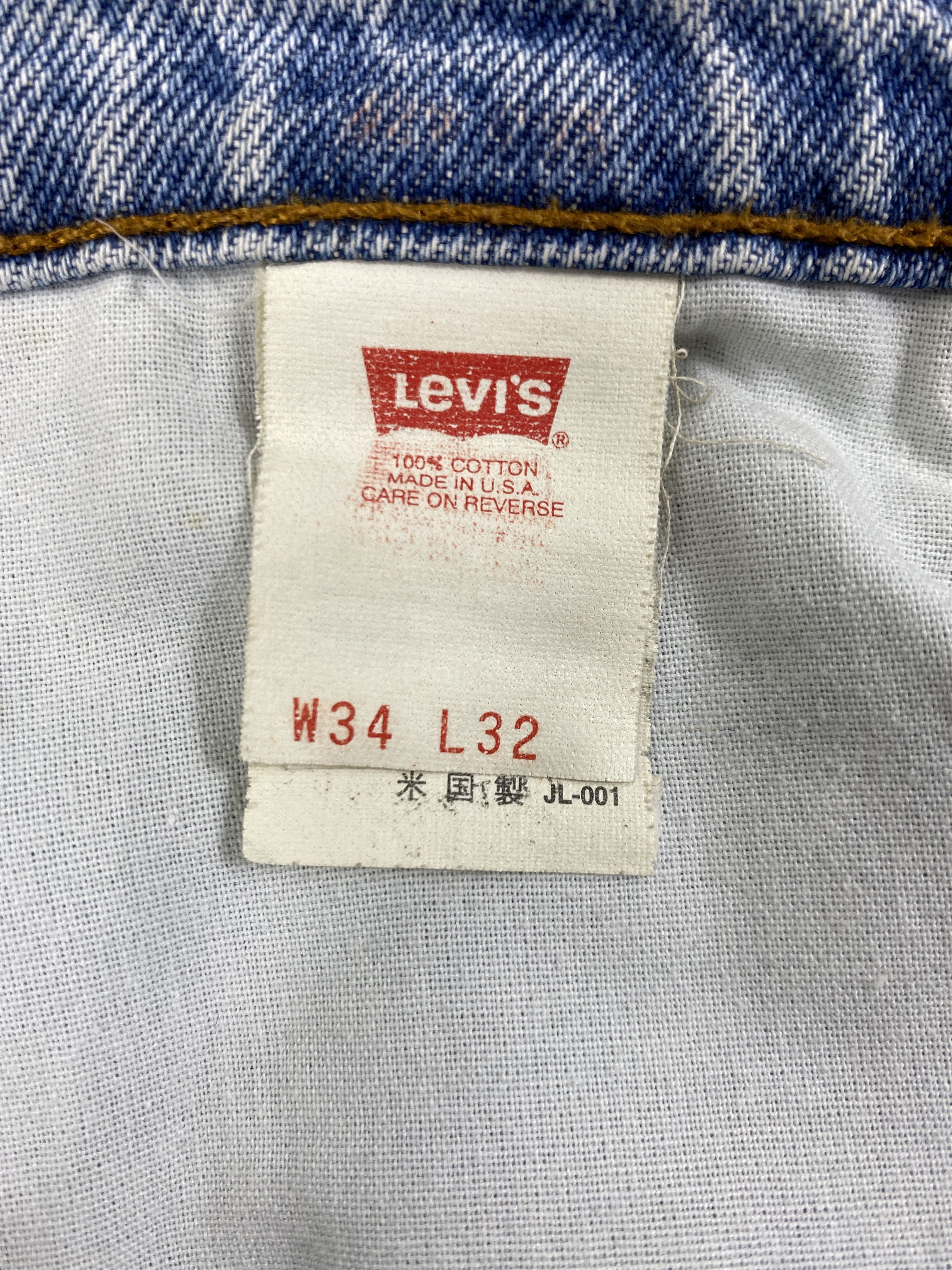 Levi's 90’s Distressed Blue Vintage Levi's 610 USA 33x29.5 JN866 Size US 33 - 9 Thumbnail
