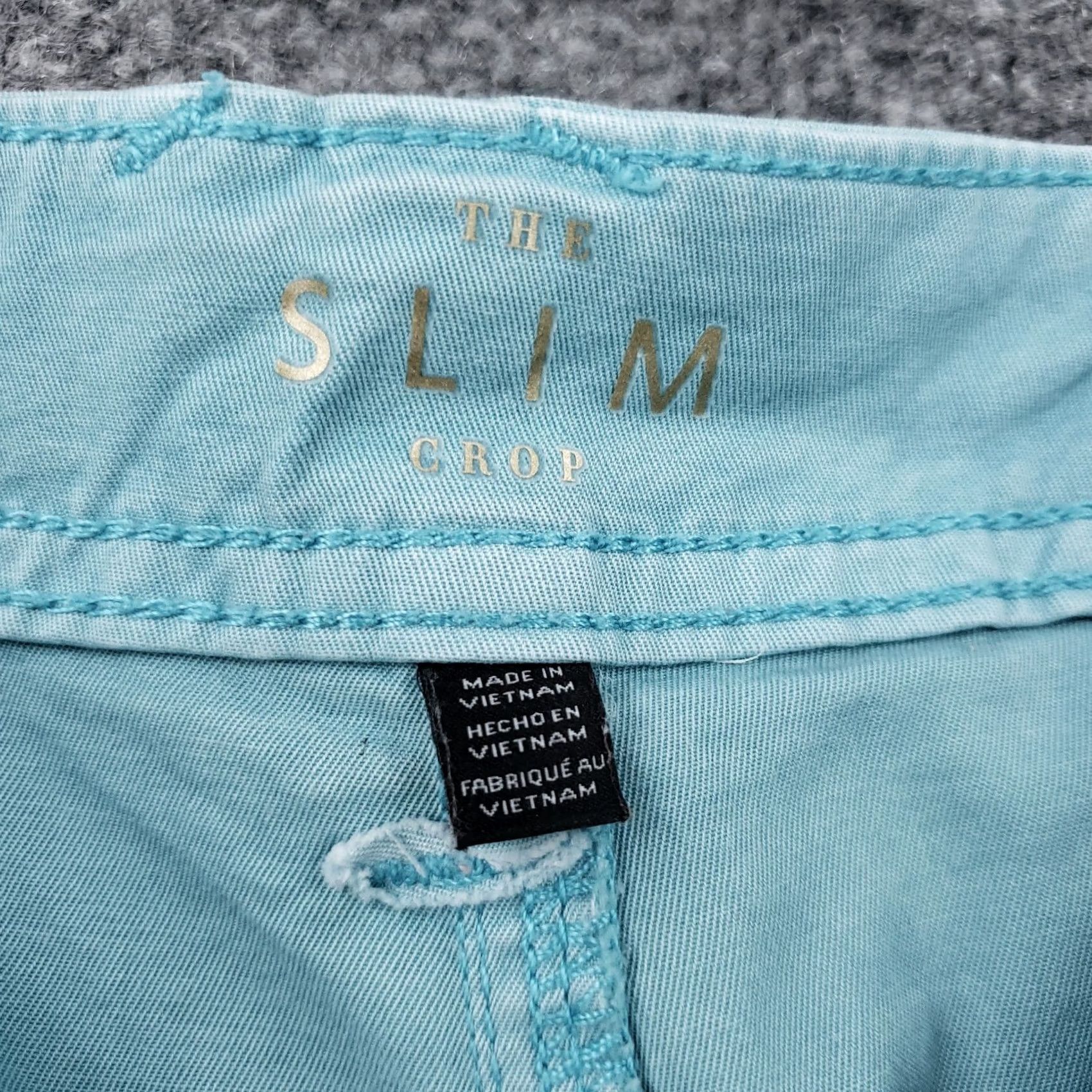 Zara Zara Womens Pants Blue 6 Slim Cropped Cargo Pockets Mid Rise Flat Front Outdoor Size 28" / US 6 / IT 42 - 3 Thumbnail