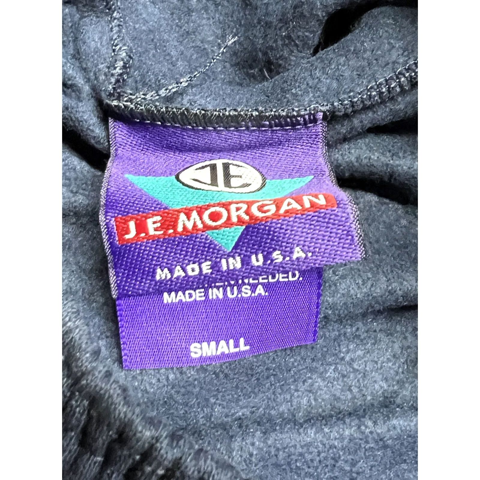 Vintage VINTAGE JE Morgan Sweatpants Navy Blue Mens S 90s Y2K Fleece Elastic Waist Pull On Relaxed Size US 30 / EU 46 - 5 Thumbnail
