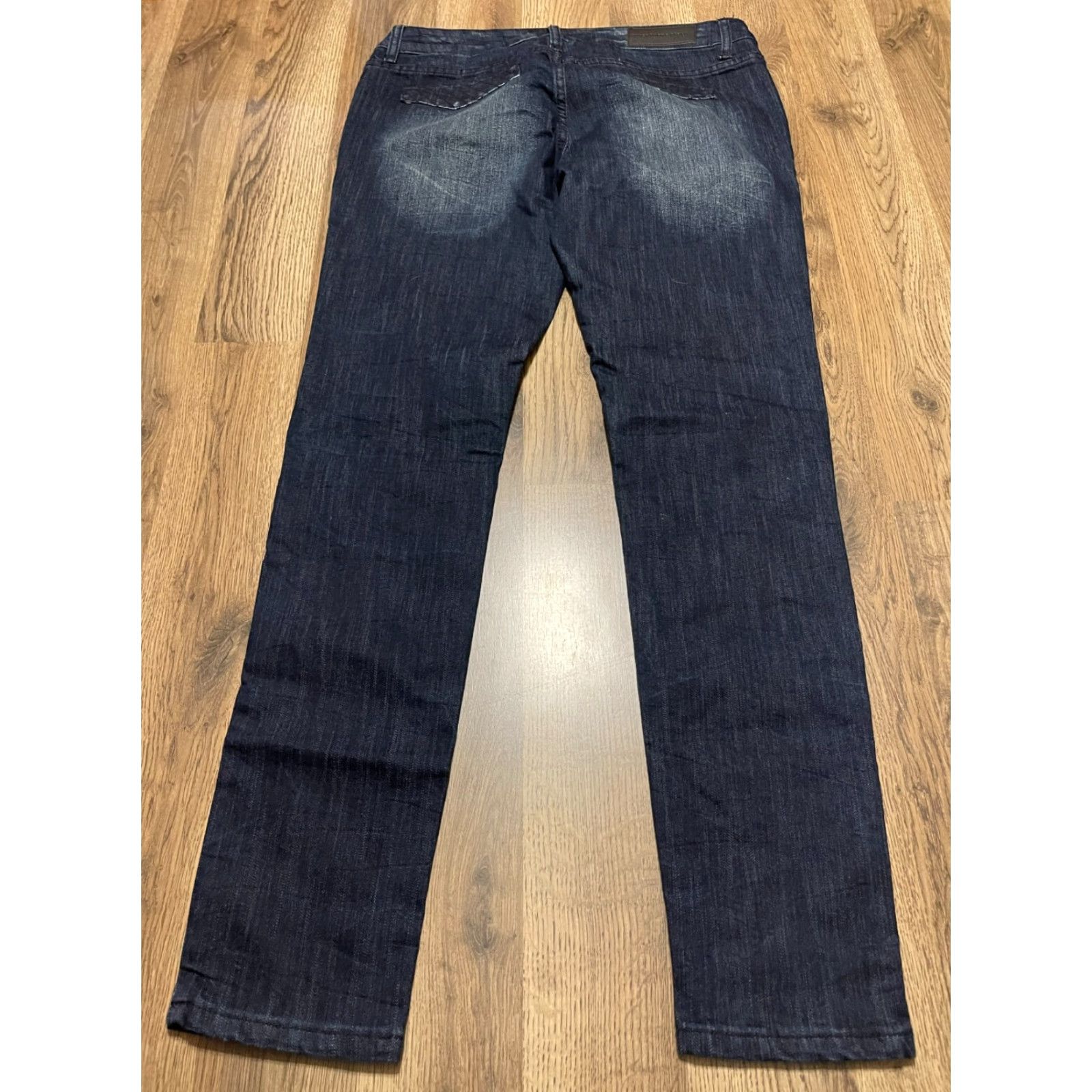 Vintage VINTAGE? (No) rue21 Jeans Womens Size 32 Denim Twentyone Black Straight Zip Pockets Pants Regular Inseam 30in Size 24" / US 00 / IT 34 - 2 Thumbnail