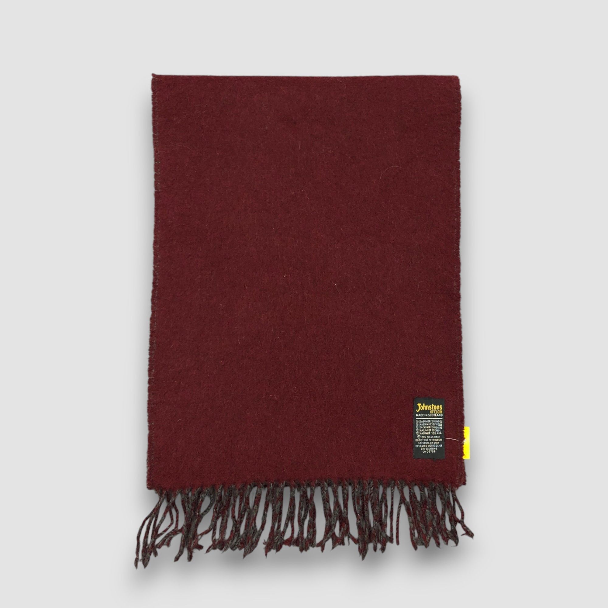Johnstons Of Elgin Vintage Johnston OF Elgin Scarf Muffler Wool Scarves Size ONE SIZE - 2 Thumbnail