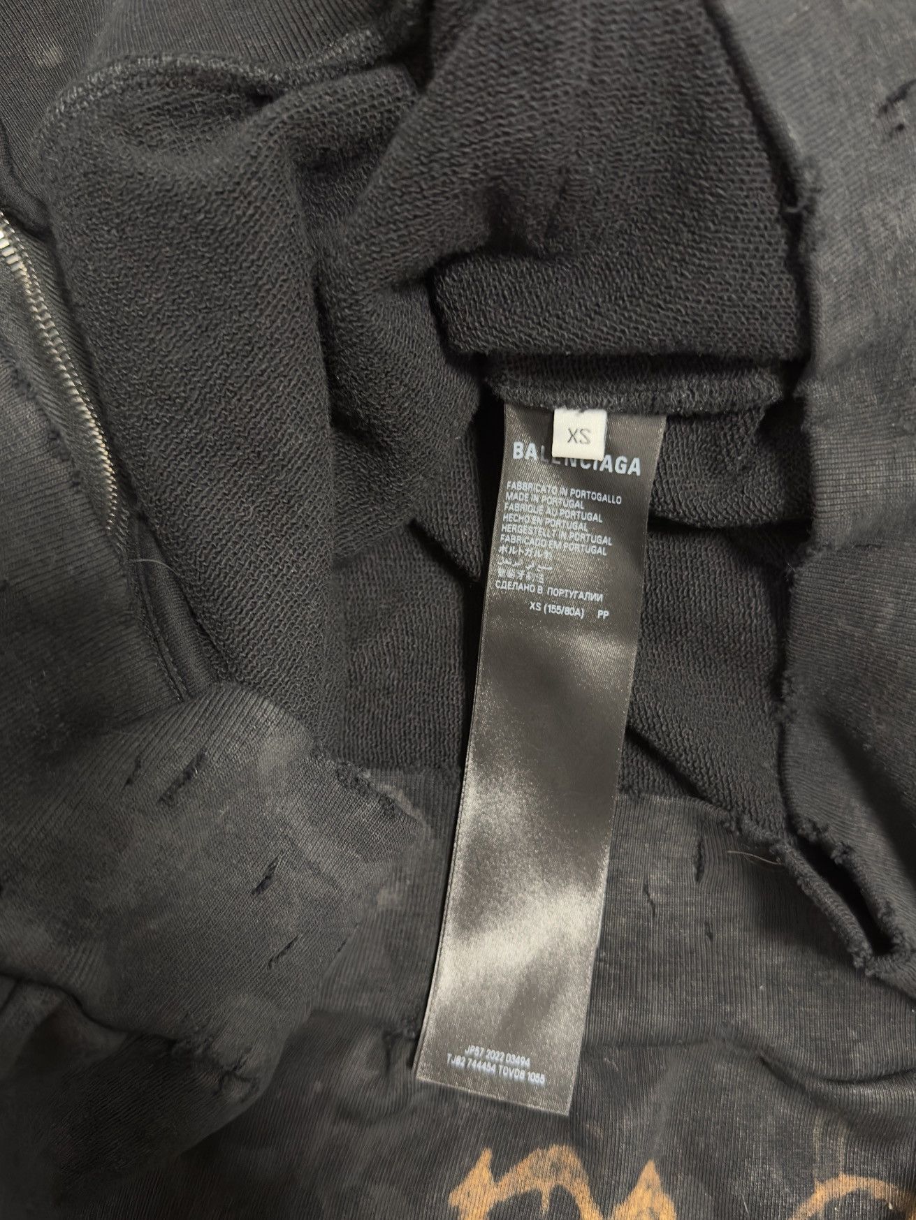 Balenciaga Balenciaga 24’ heavy metal SanScript zip up Size US XS / EU 42 / 0 - 17 Thumbnail