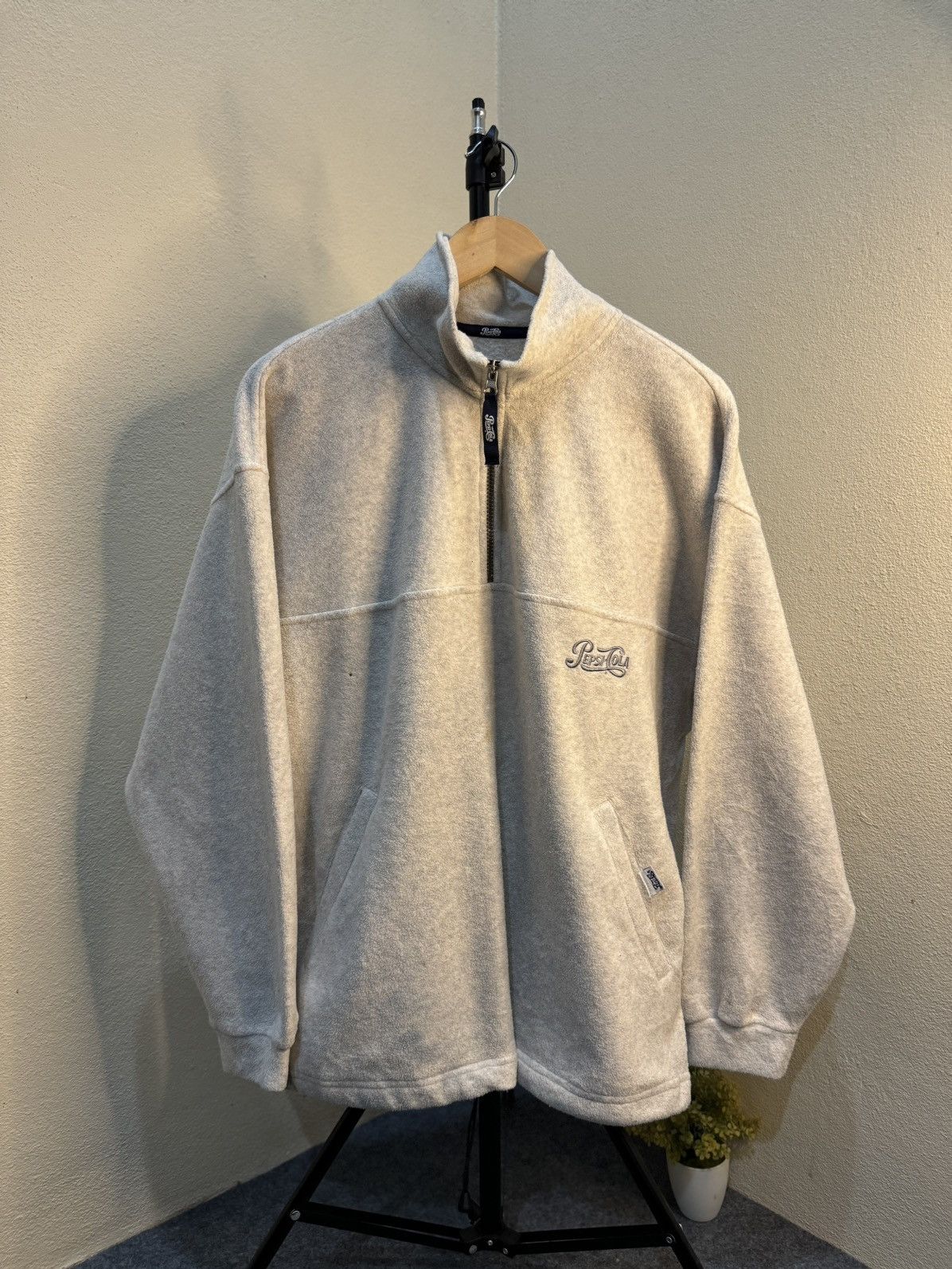 Vintage 🔥VINTAGE 🔥 PepsiCola Fleece Half Zipper Size US L / EU 52-54 / 3 - 1 Thumbnail