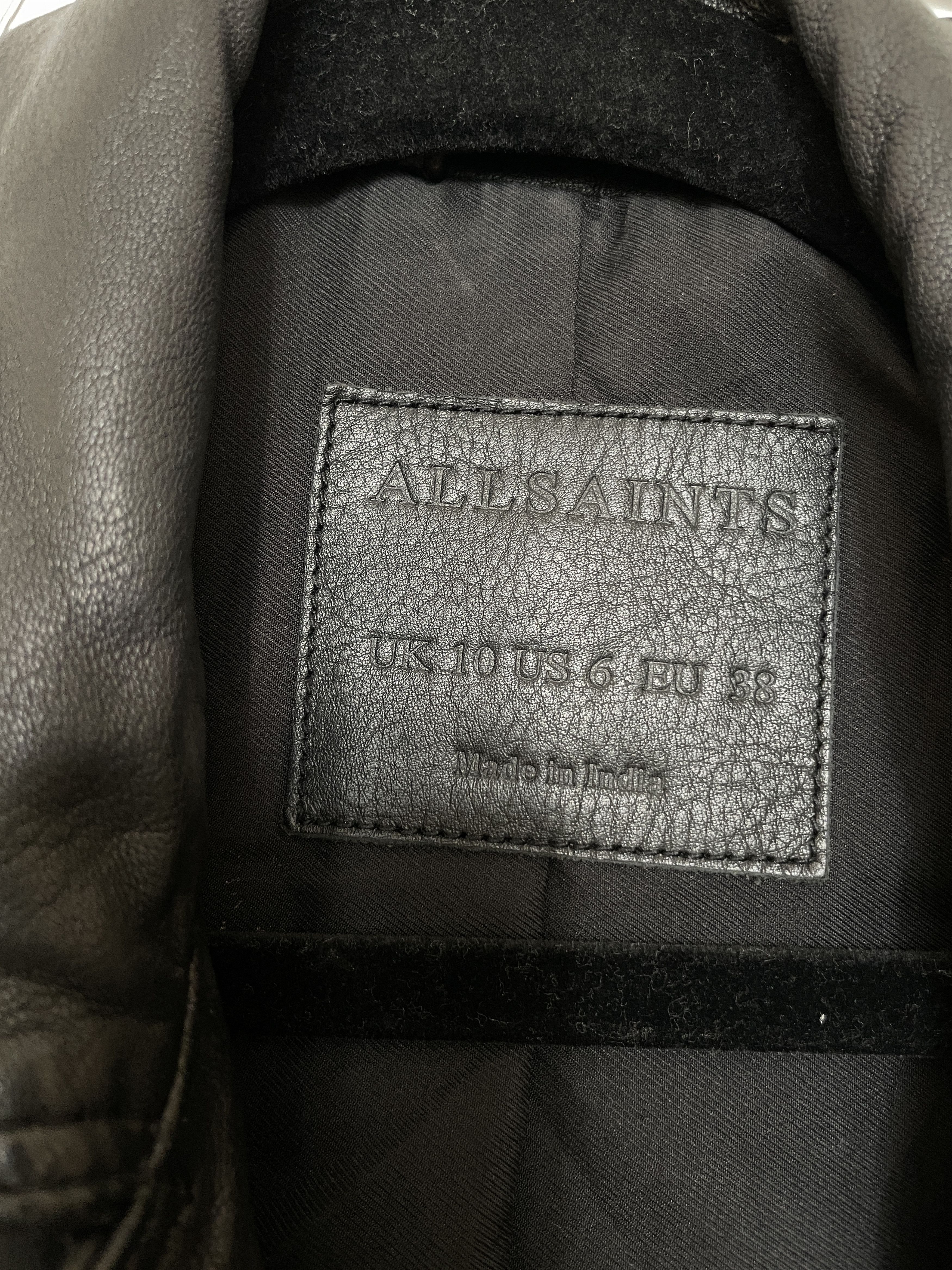 Allsaints All Saints Estrella Biker Jacket Size M / US 6-8 / IT 42-44 - 5 Thumbnail